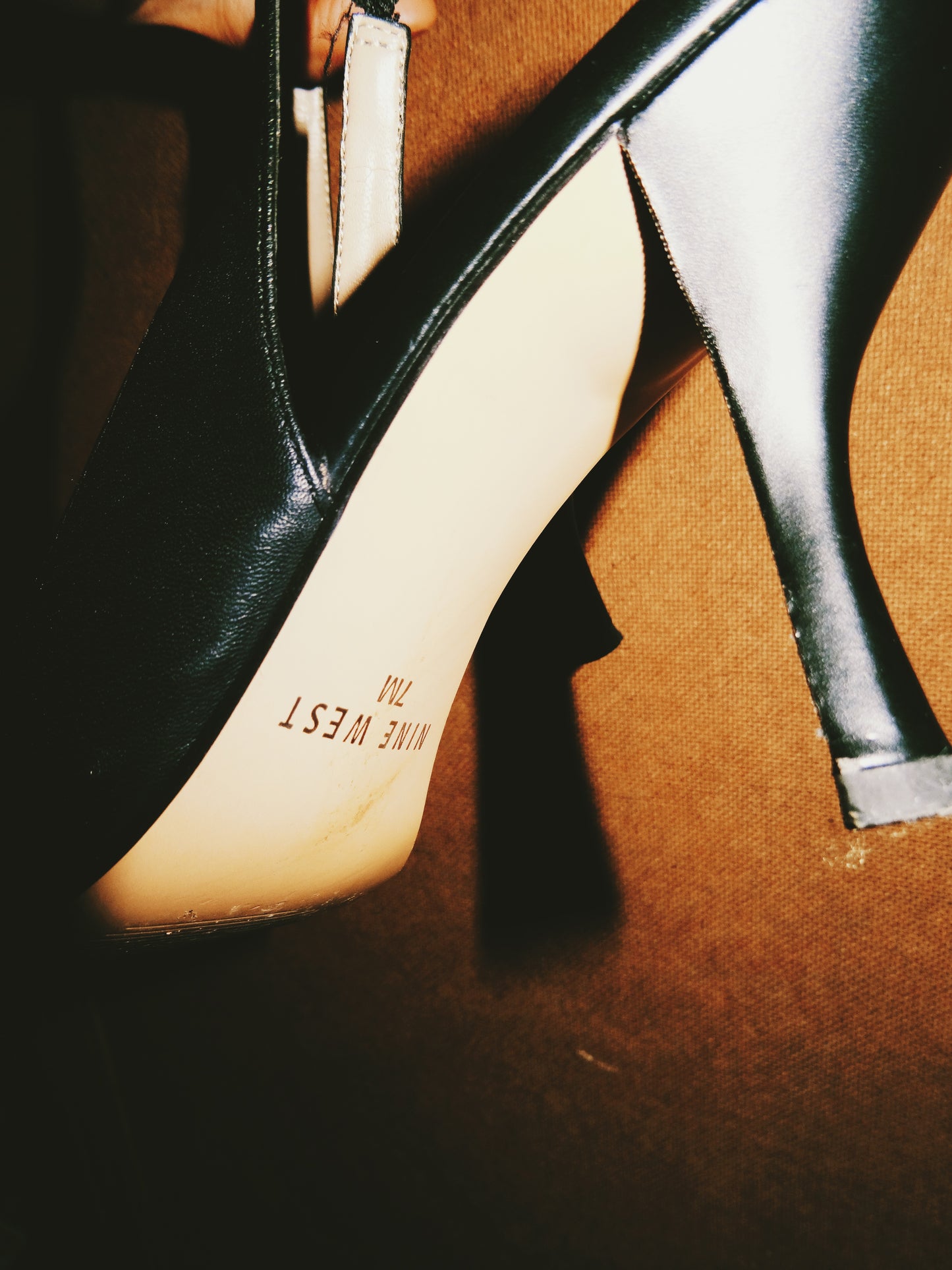 Dark Brown Pointed Mini Kitten Heels