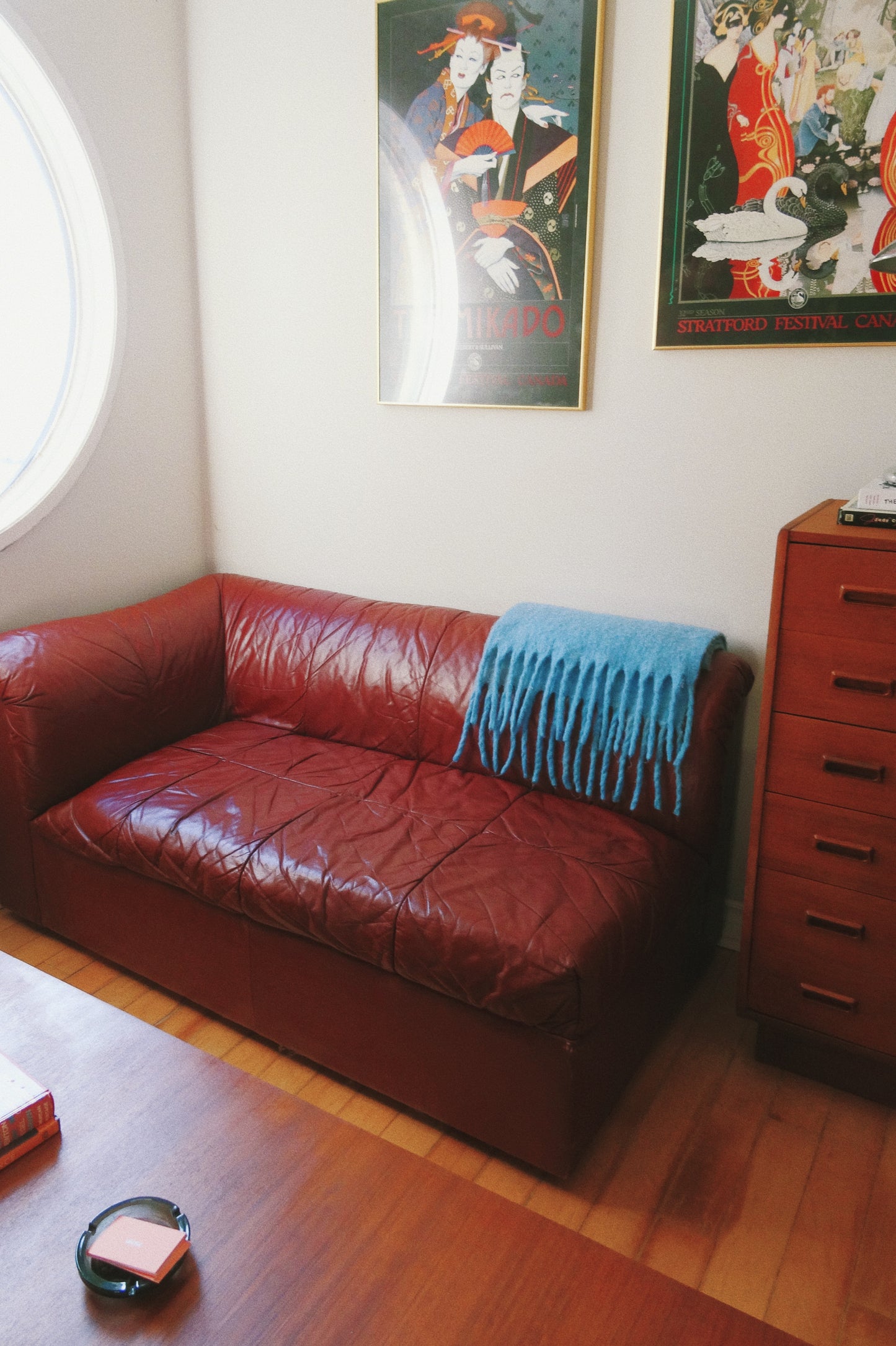 Vintage Genuine Leather Lounge Sofa