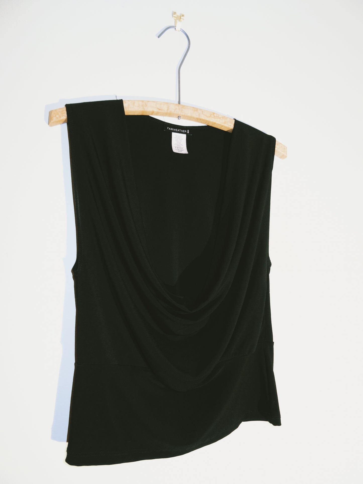 Black Plunge Top (Size Med)