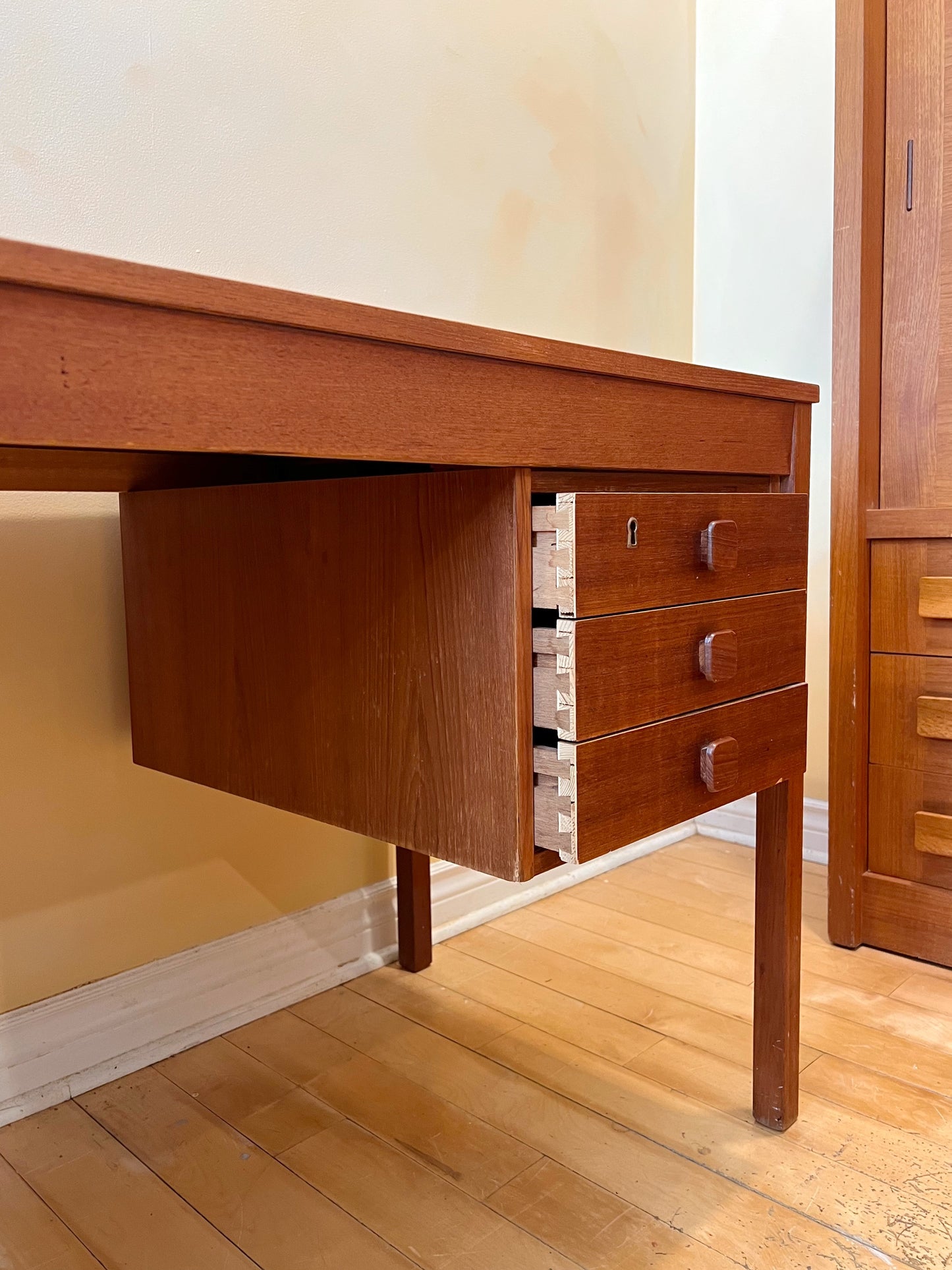 Danish Teak Domino Mobler Desk