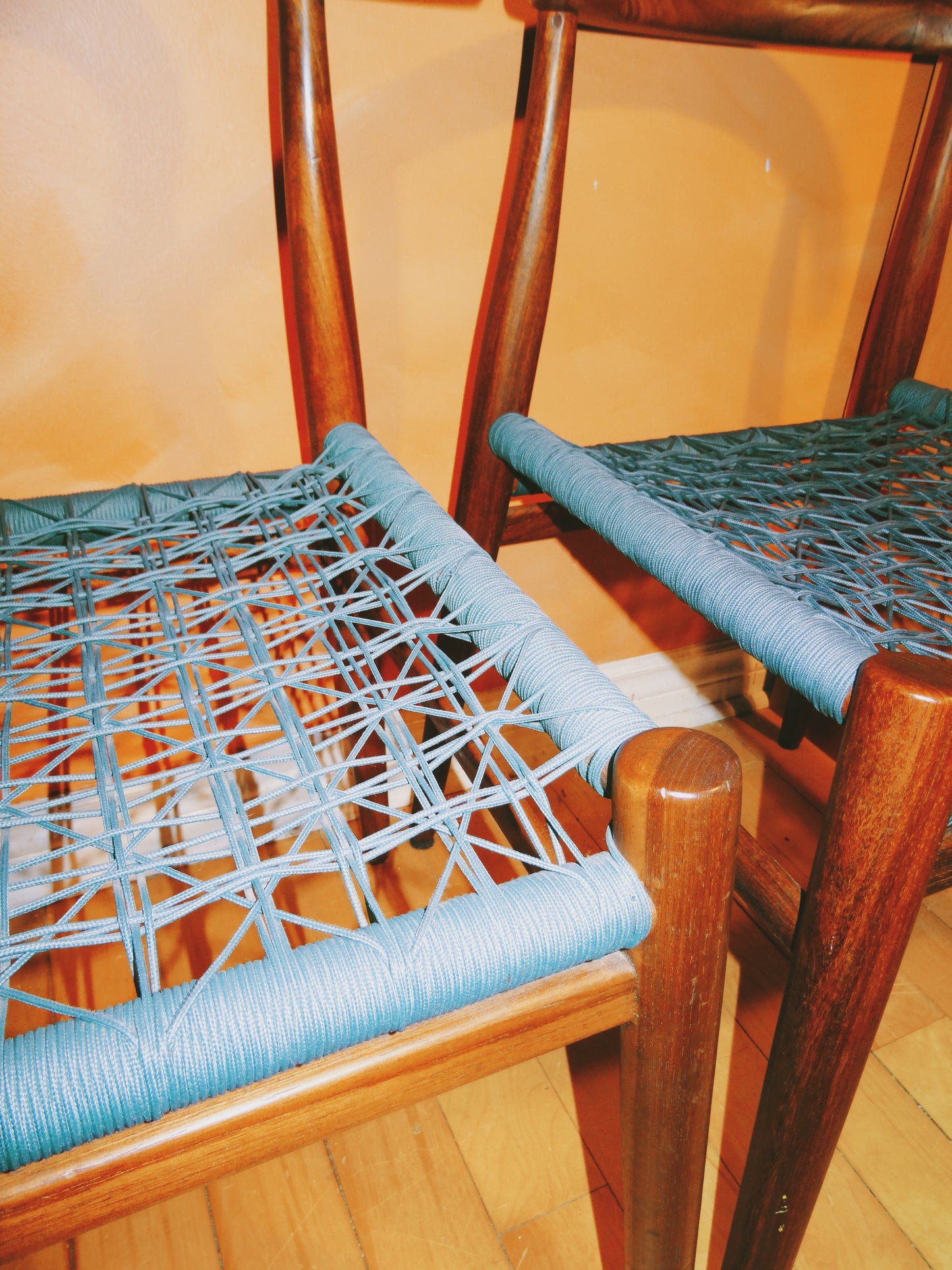 Pair of Nguni Woven John Vogel Chairs