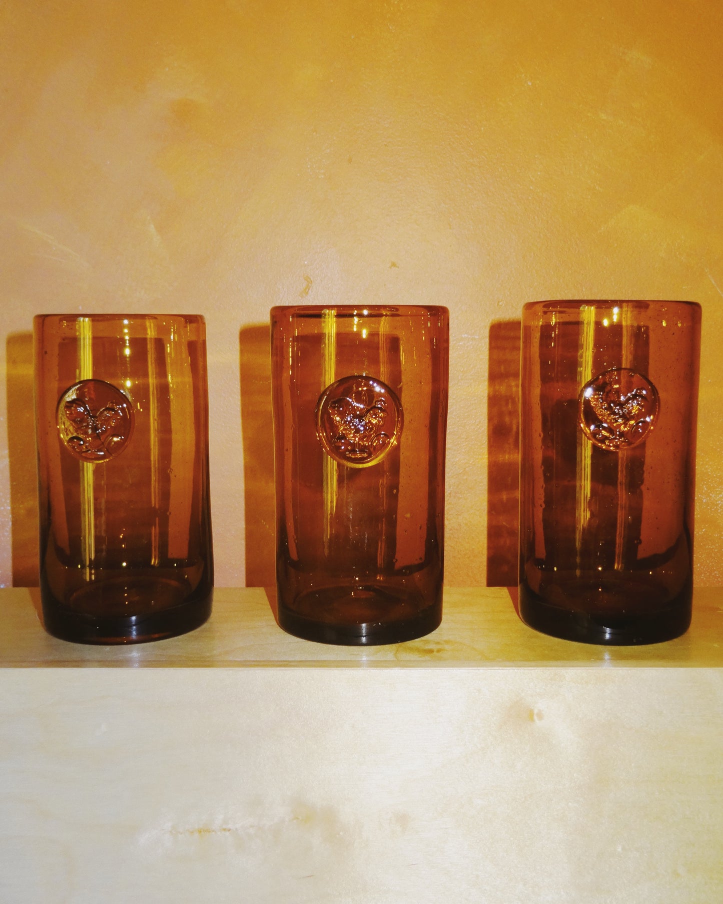 Set of Three Turkey Stained Glasses