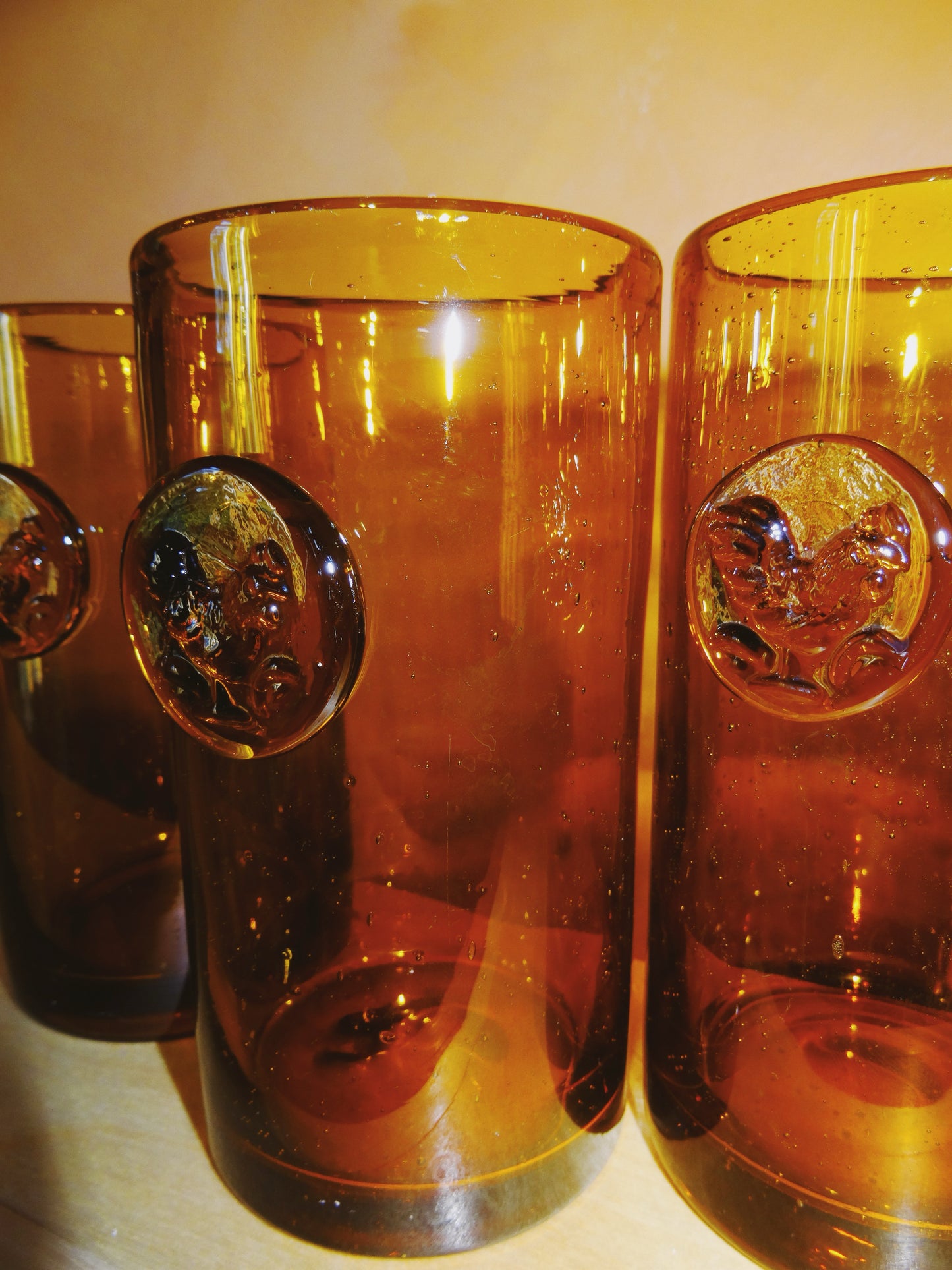 Set of Three Turkey Stained Glasses