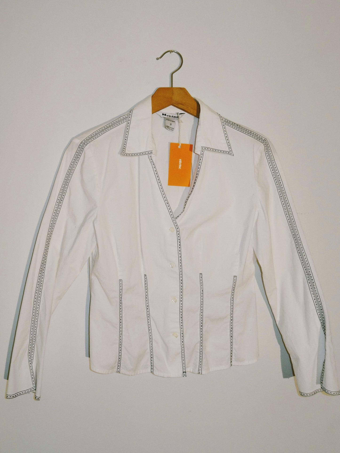 Lined White Blouse (size small)