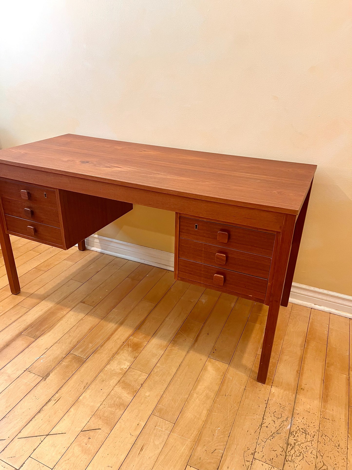 Danish Teak Domino Mobler Desk