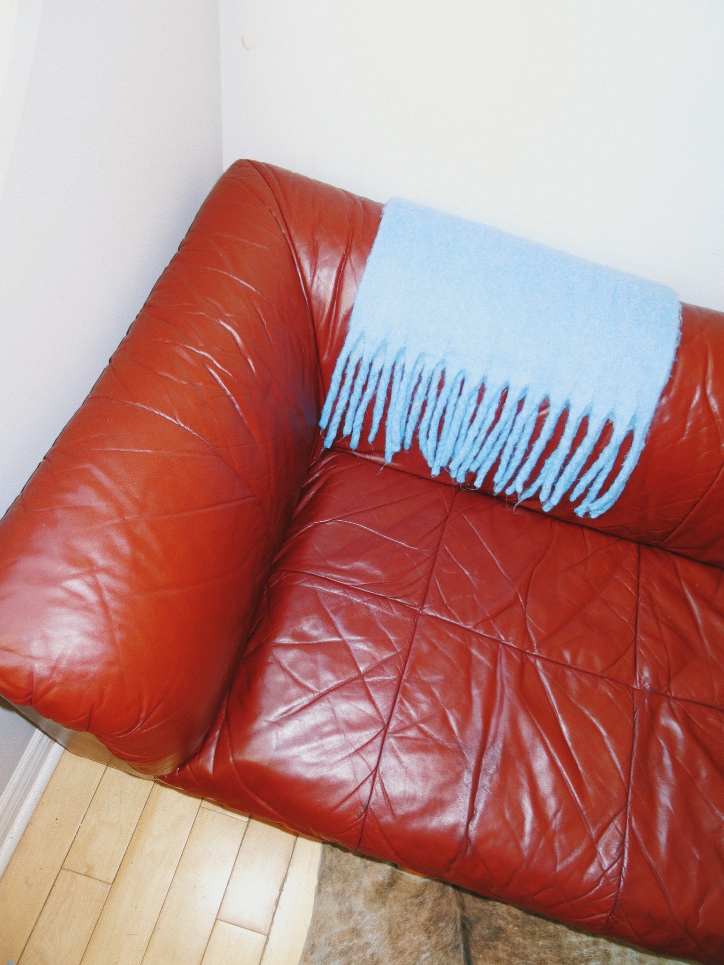 Vintage Genuine Leather Lounge Sofa