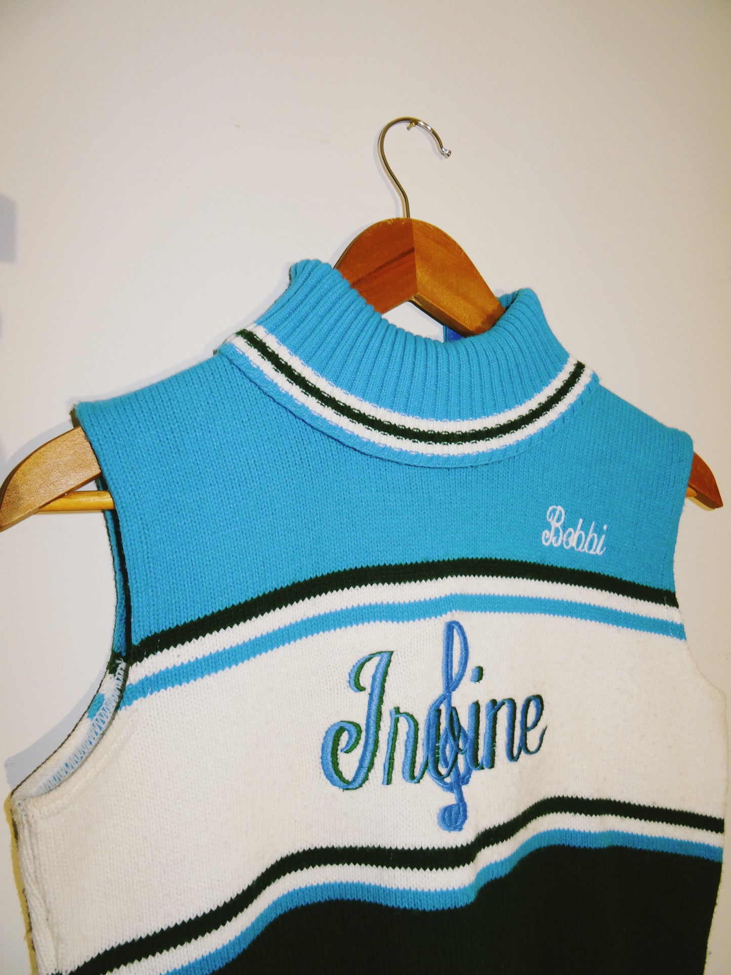 Vintage Sleeveless Knit Quarter Zip