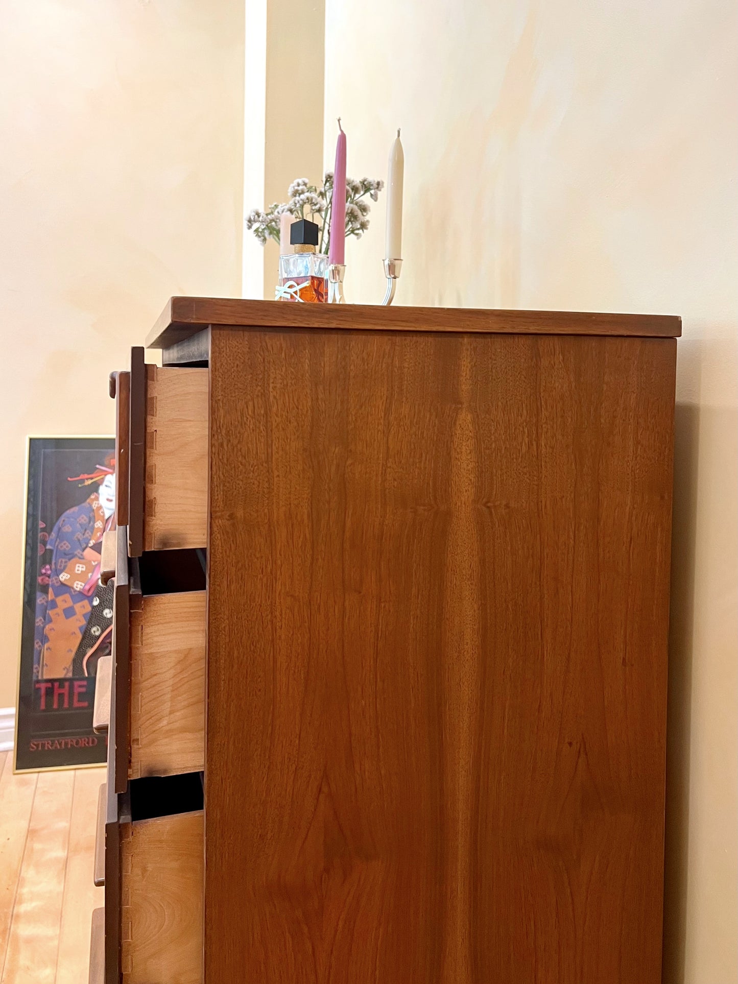 Walnut Bedroom Set (Three Pieces)