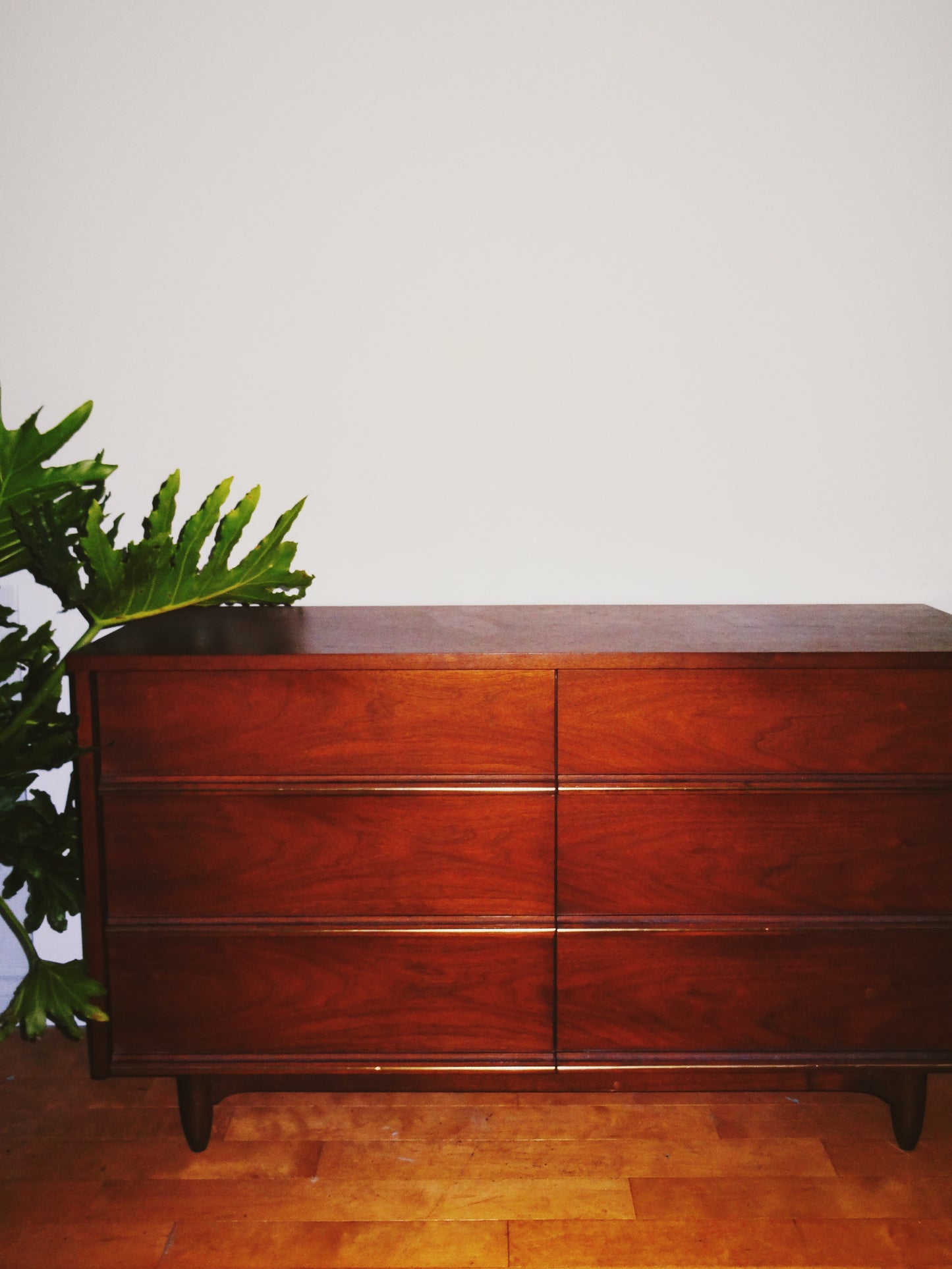 Solid Oak Mid Century Dresser