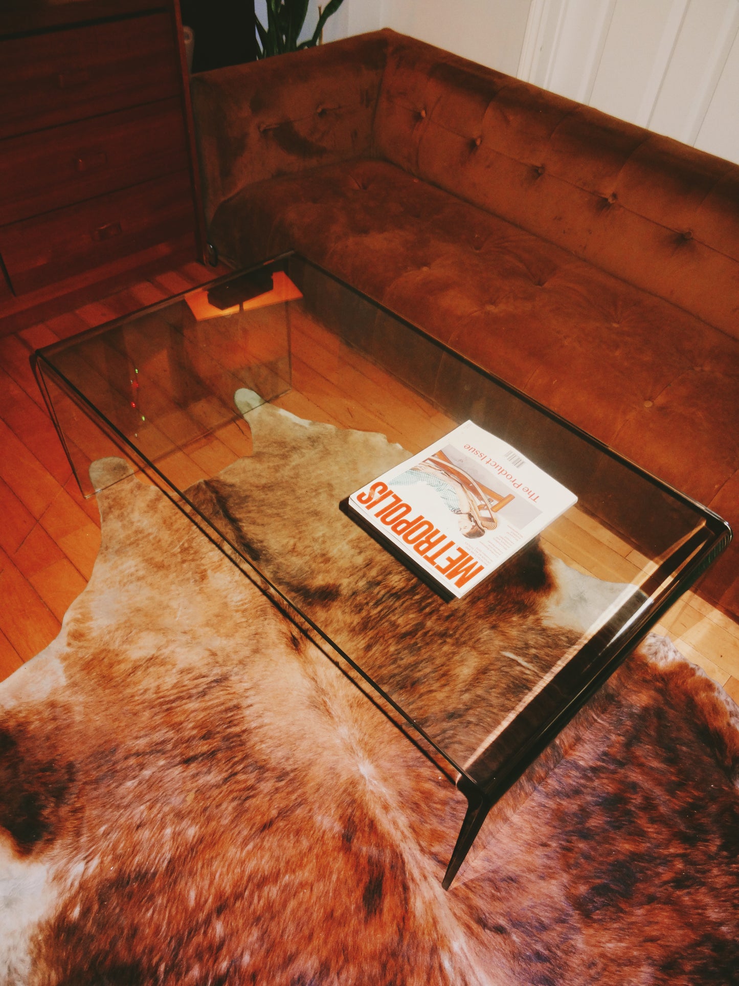 Long Tempered Glass Coffee Table 2