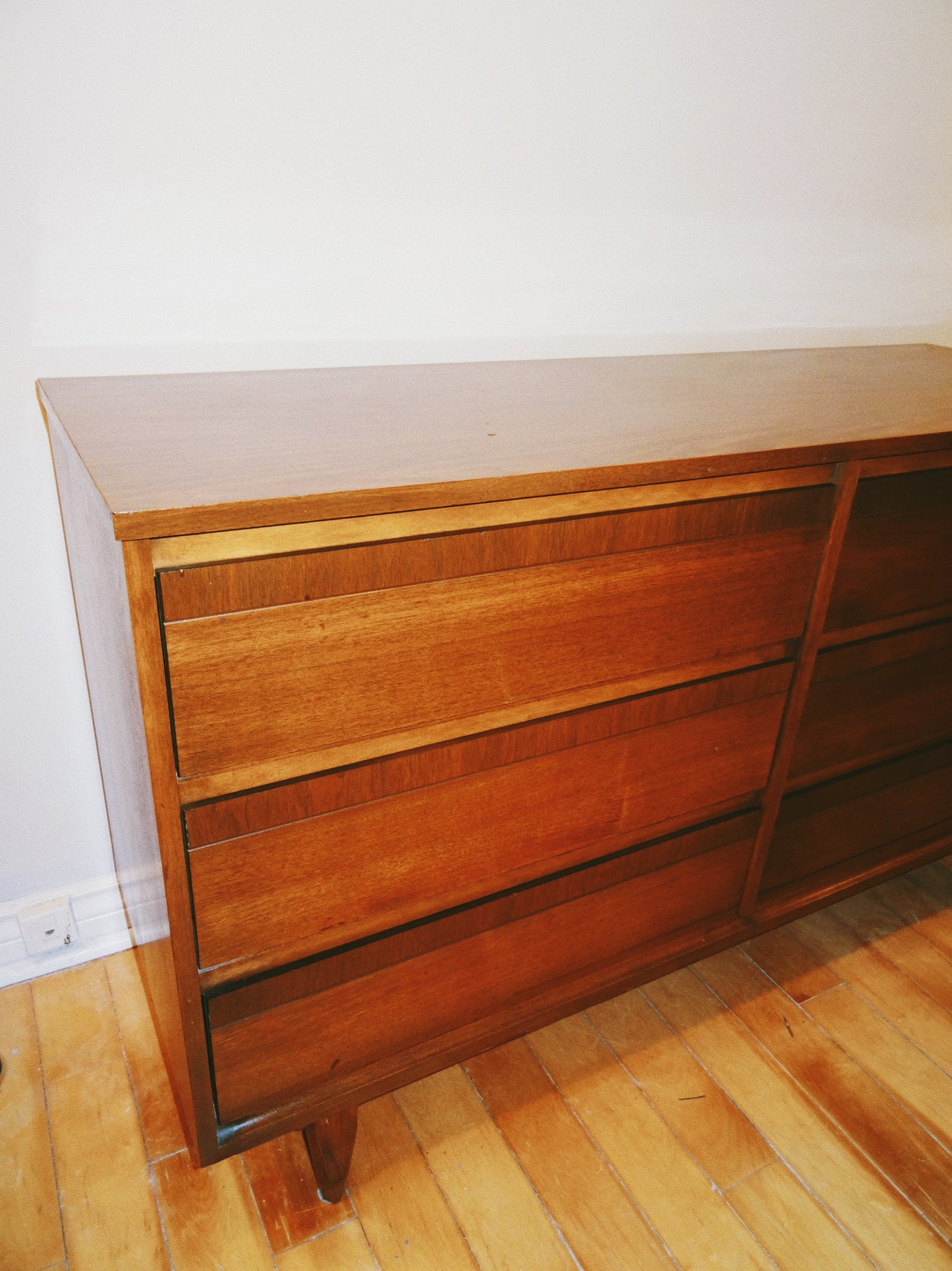 Six Drawer Walnut Dresser #1