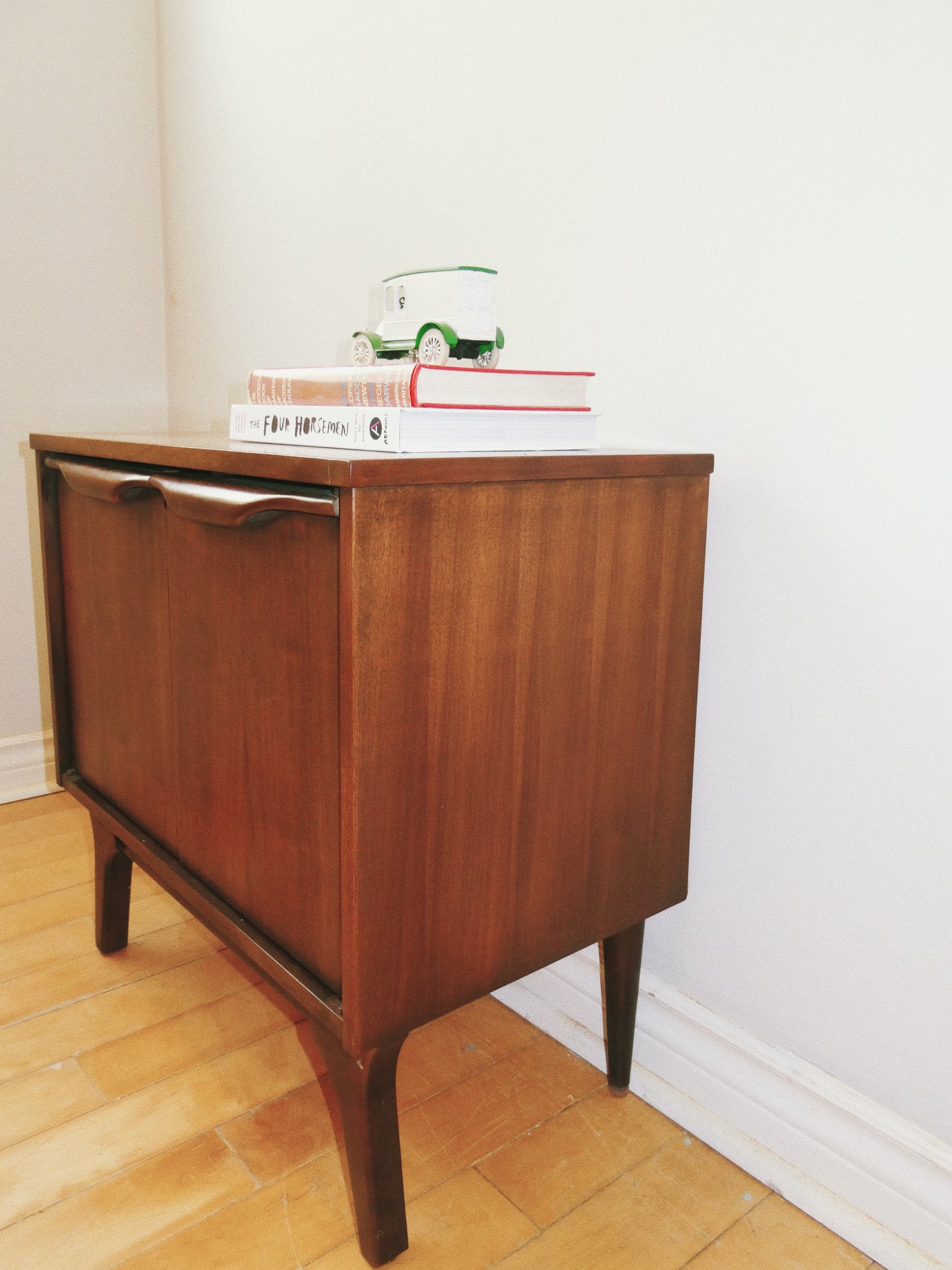 Mid Century Walnut Cabinet/ Side Table