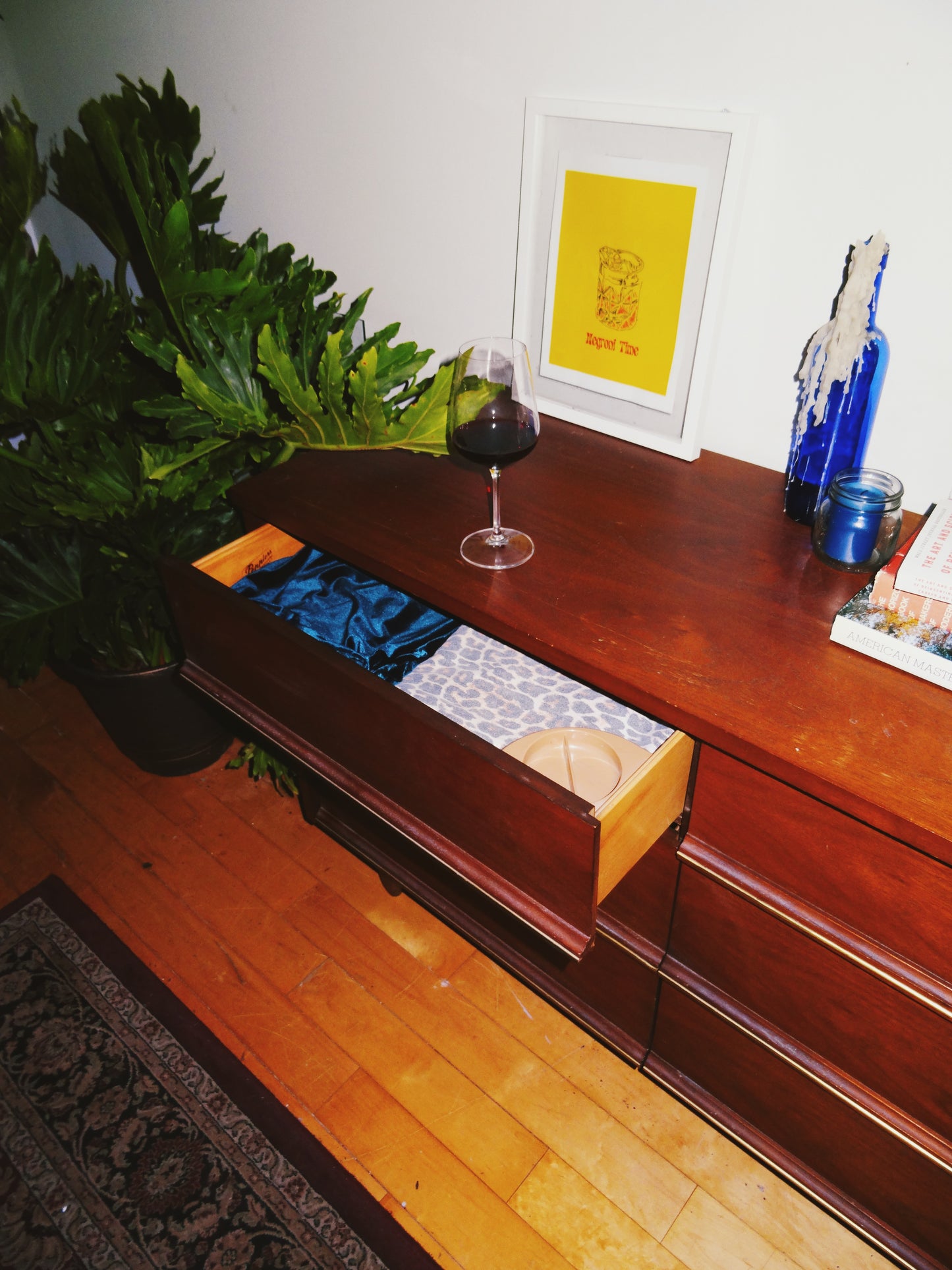 Solid Oak Mid Century Dresser