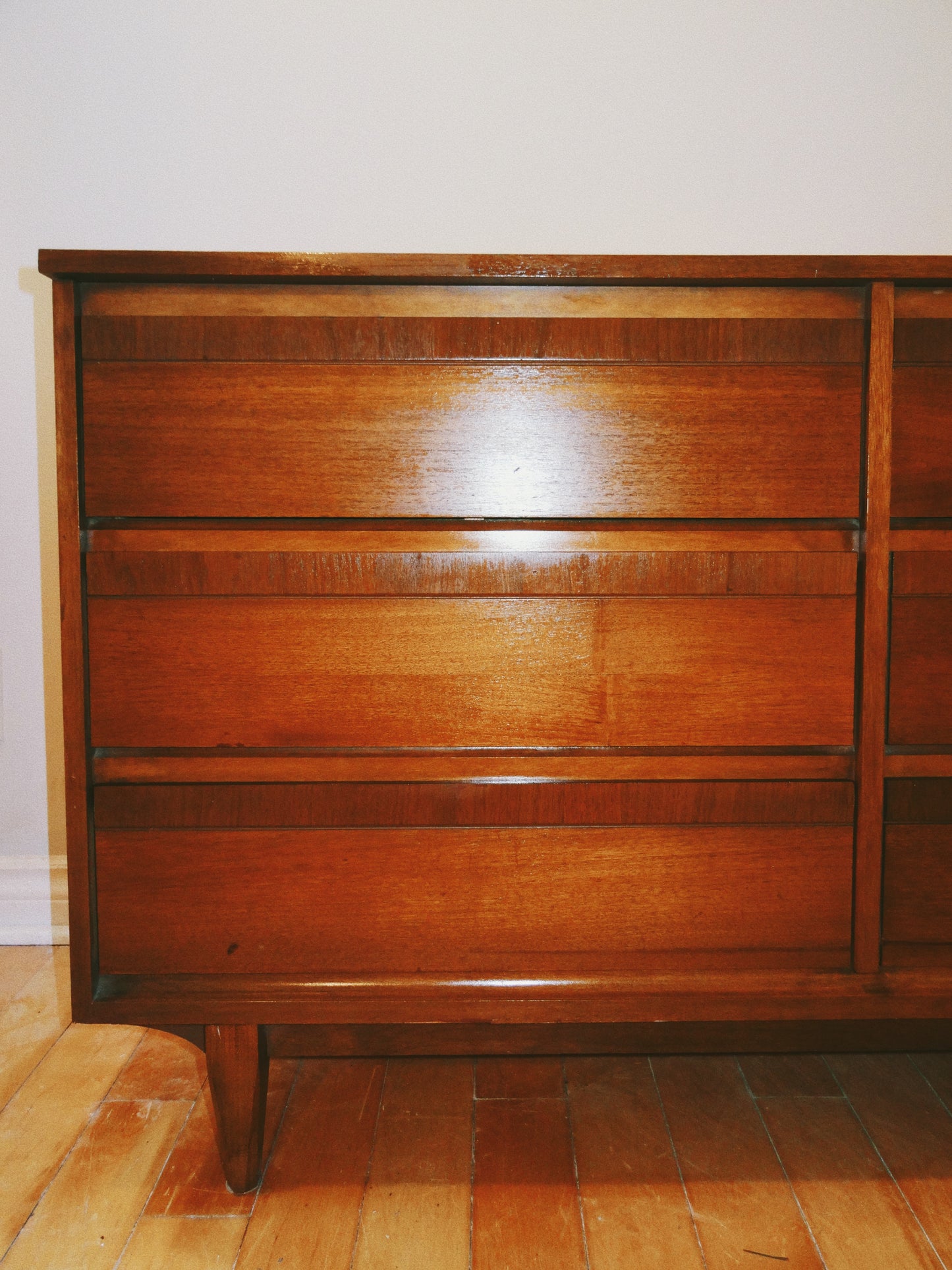 Six Drawer Walnut Dresser #1