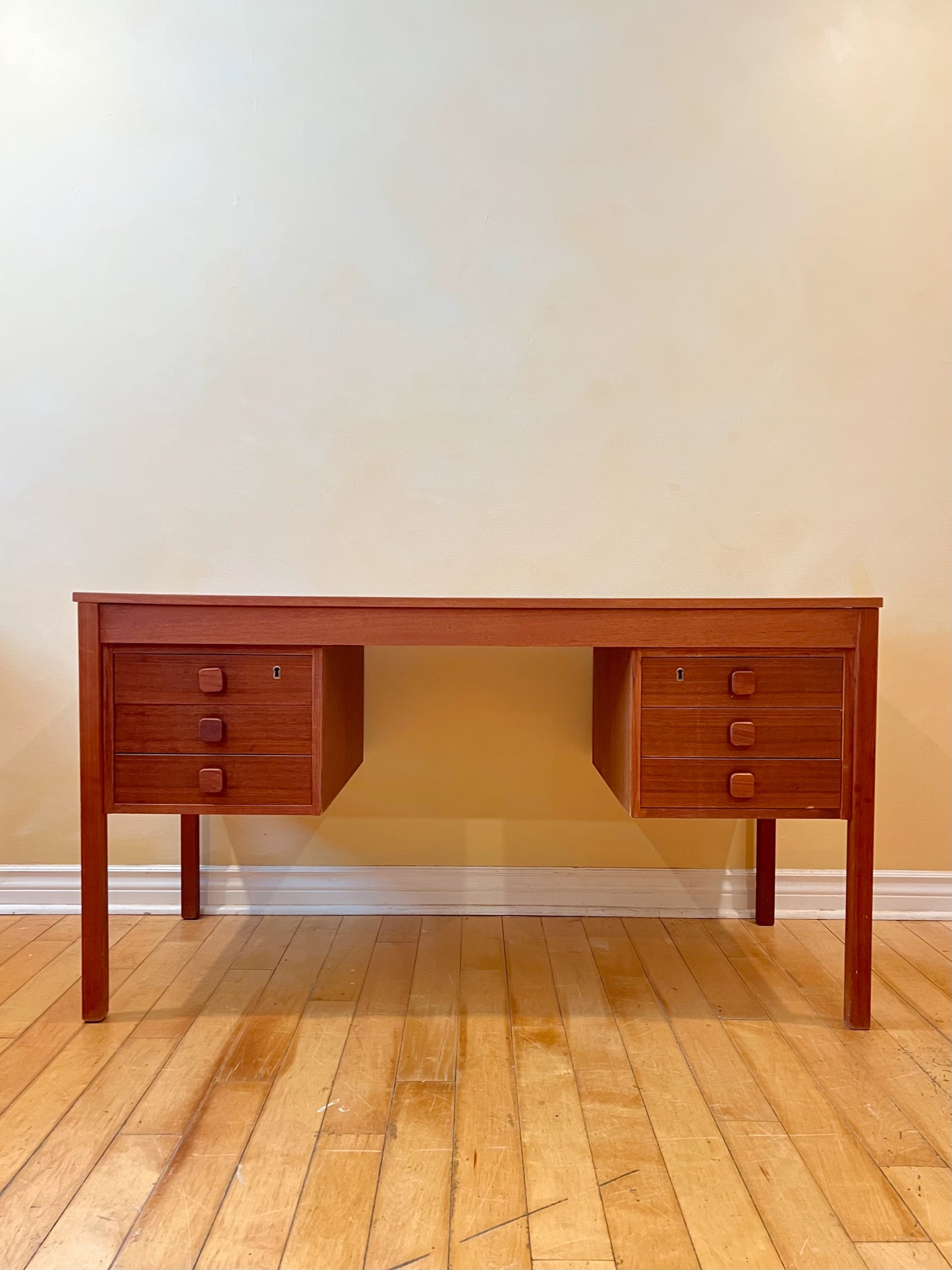 Danish Teak Domino Mobler Desk