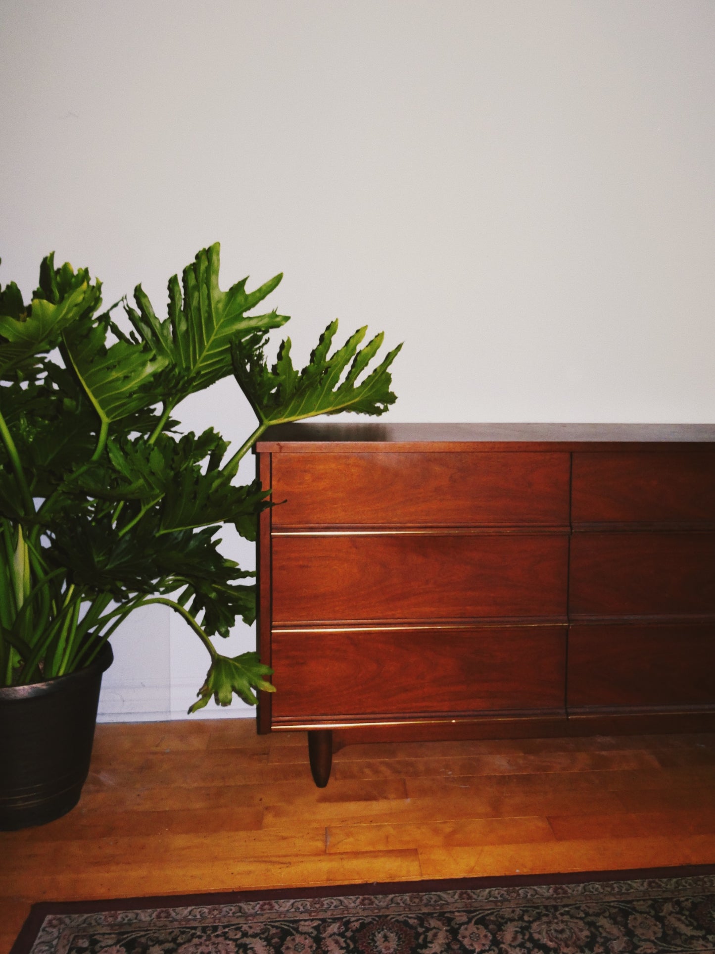 Solid Oak Mid Century Dresser