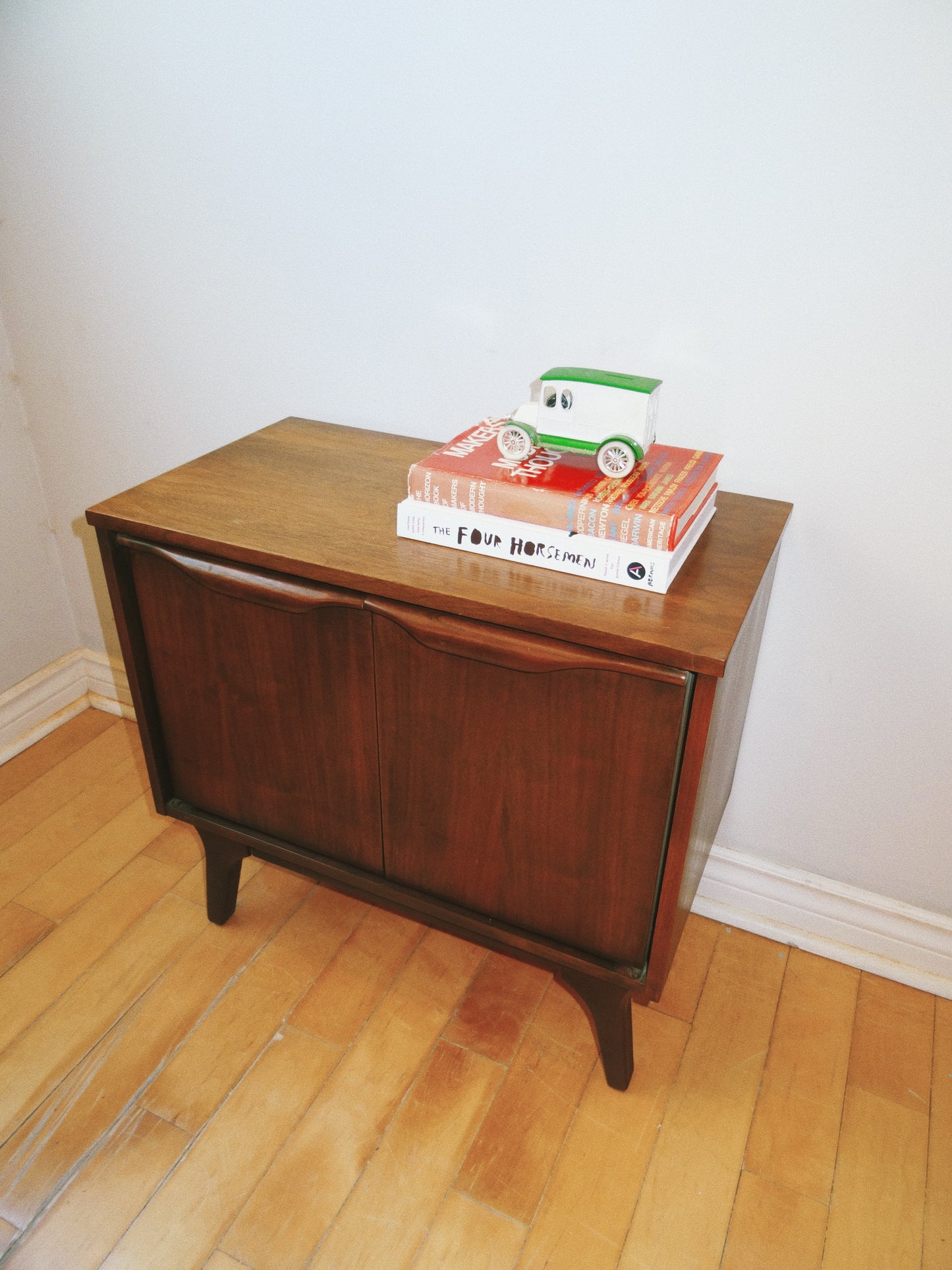 Mid Century Walnut Cabinet/ Side Table