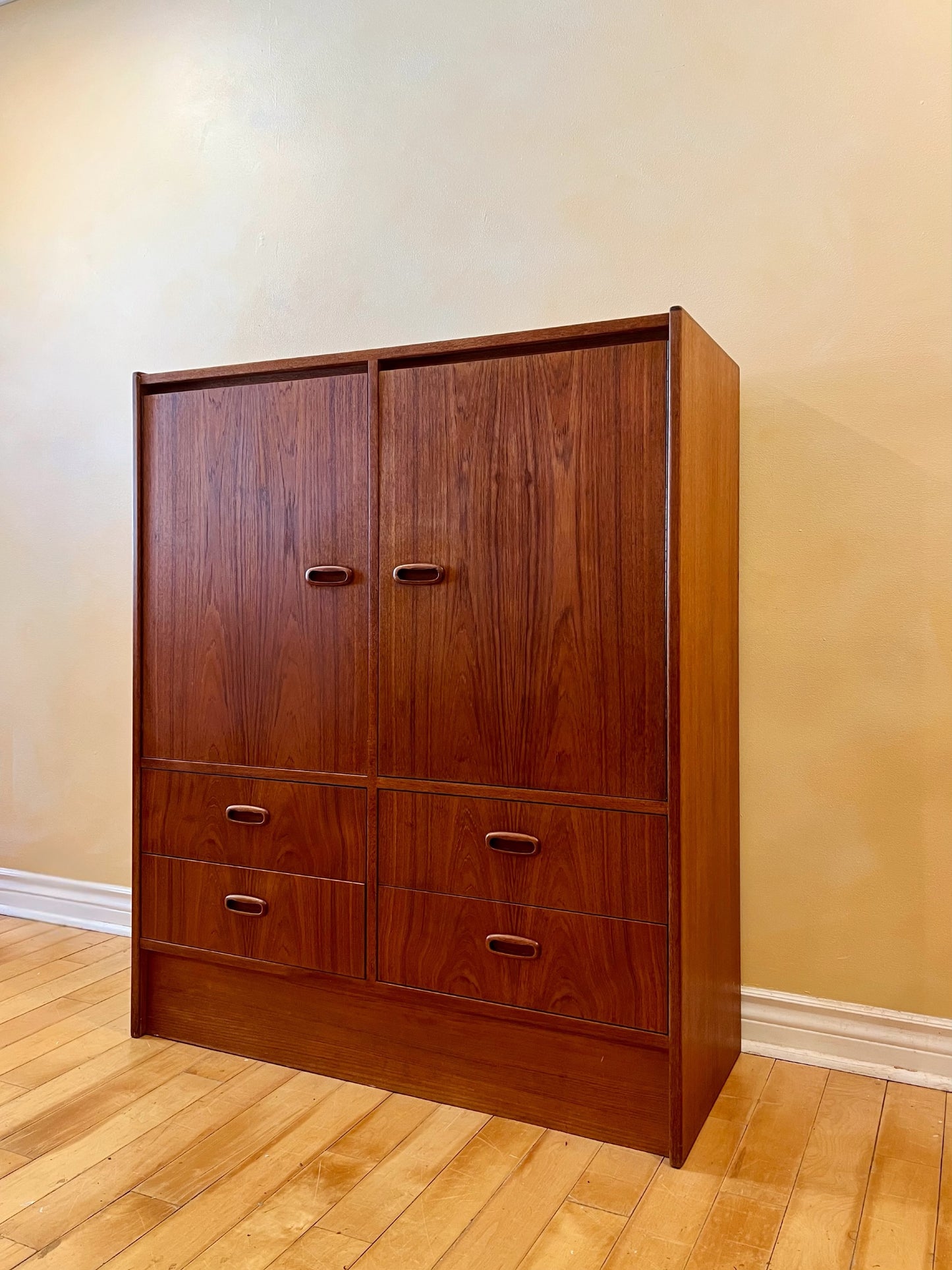 Mid Century Teak Armoire