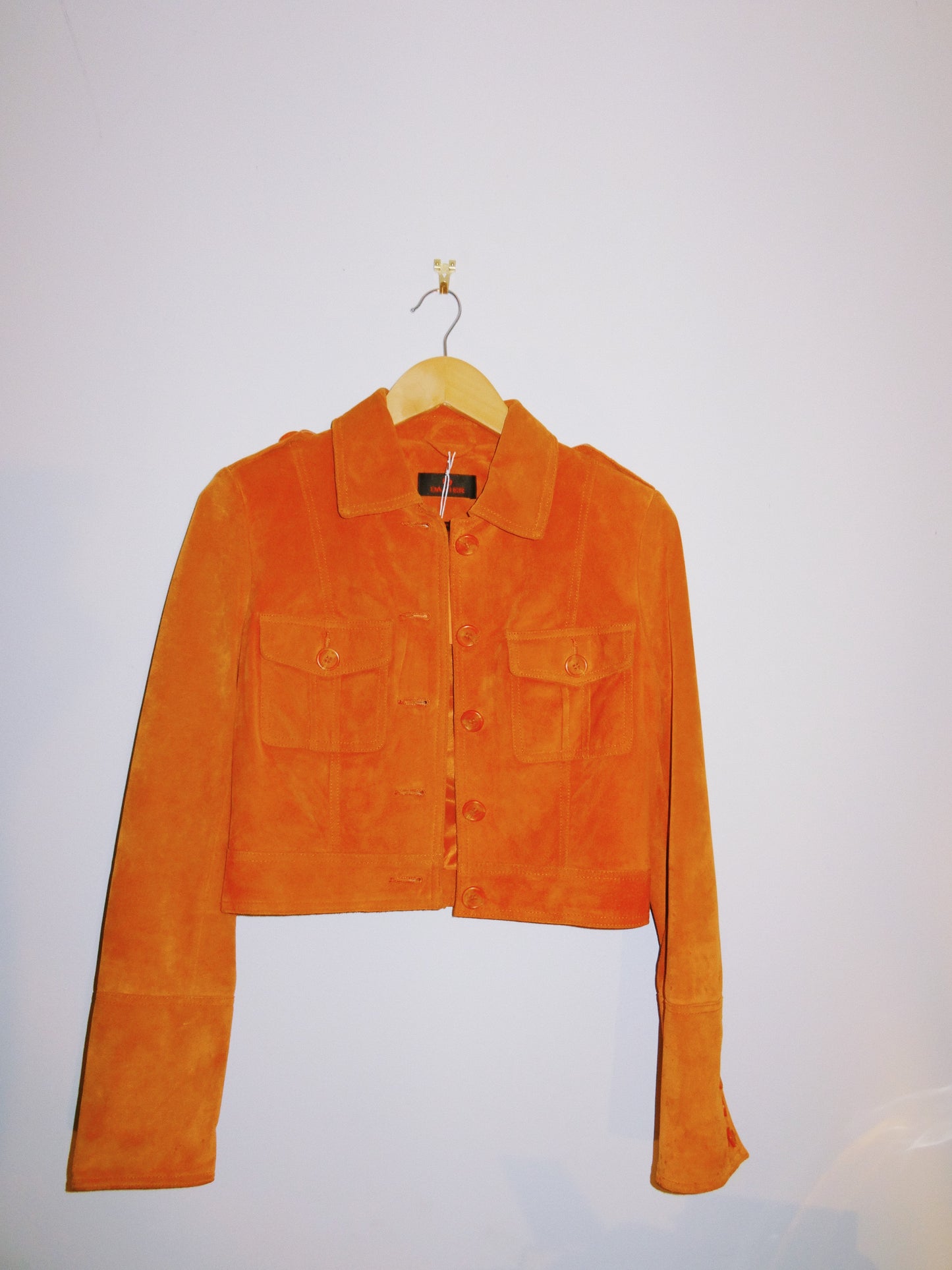 Orange Danier Button Up Jacket (Size XS)