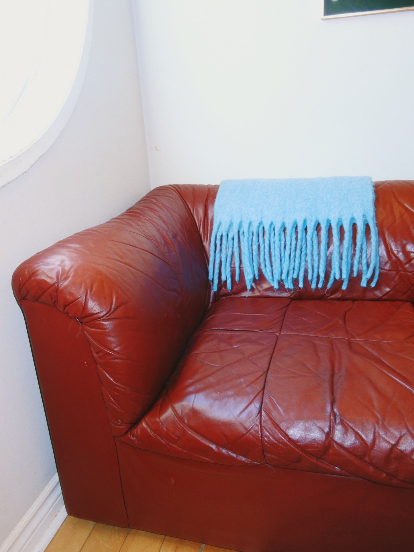 Vintage Genuine Leather Lounge Sofa