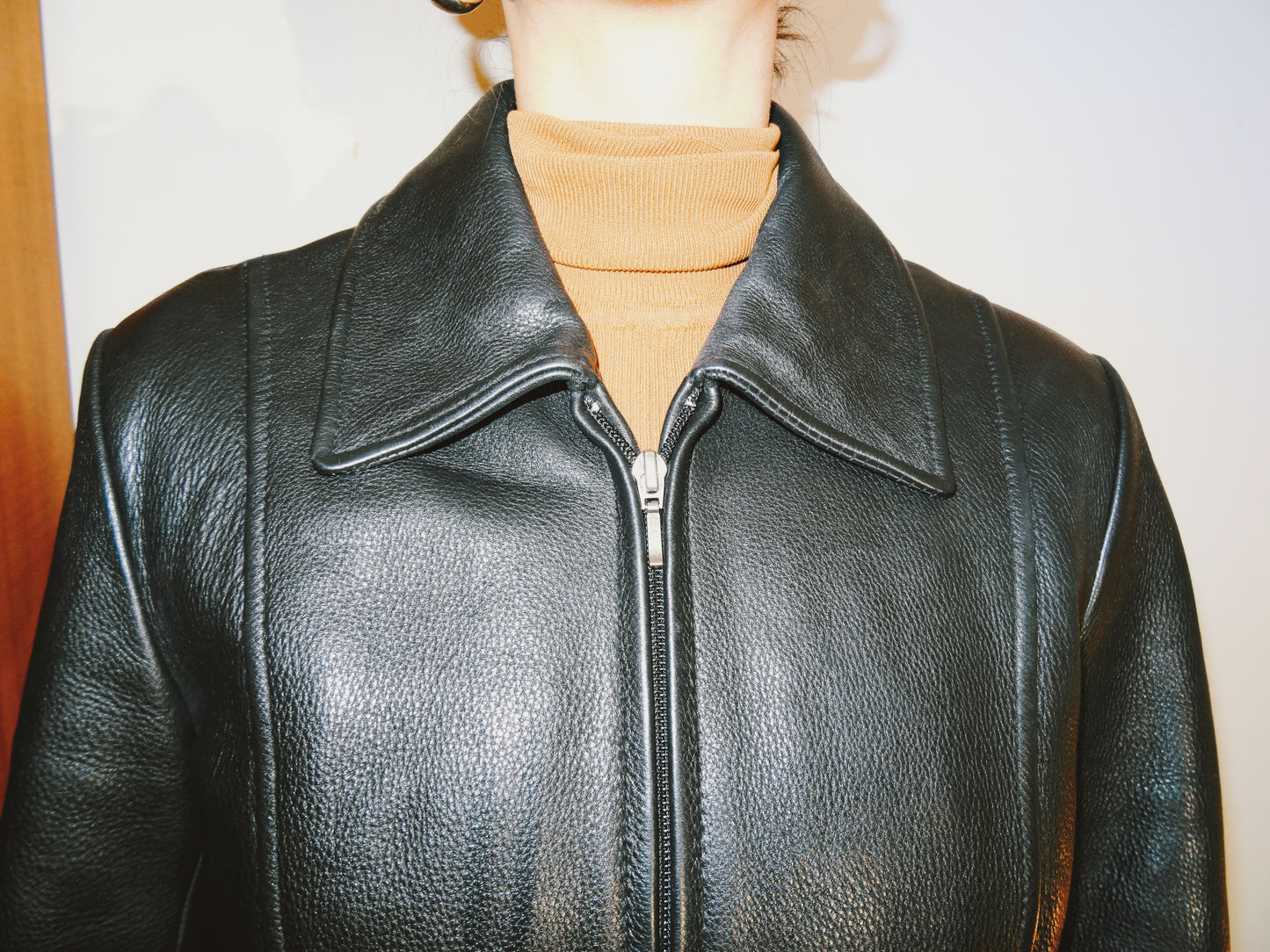 Black Danier Leather Jacket (Size 4-6)