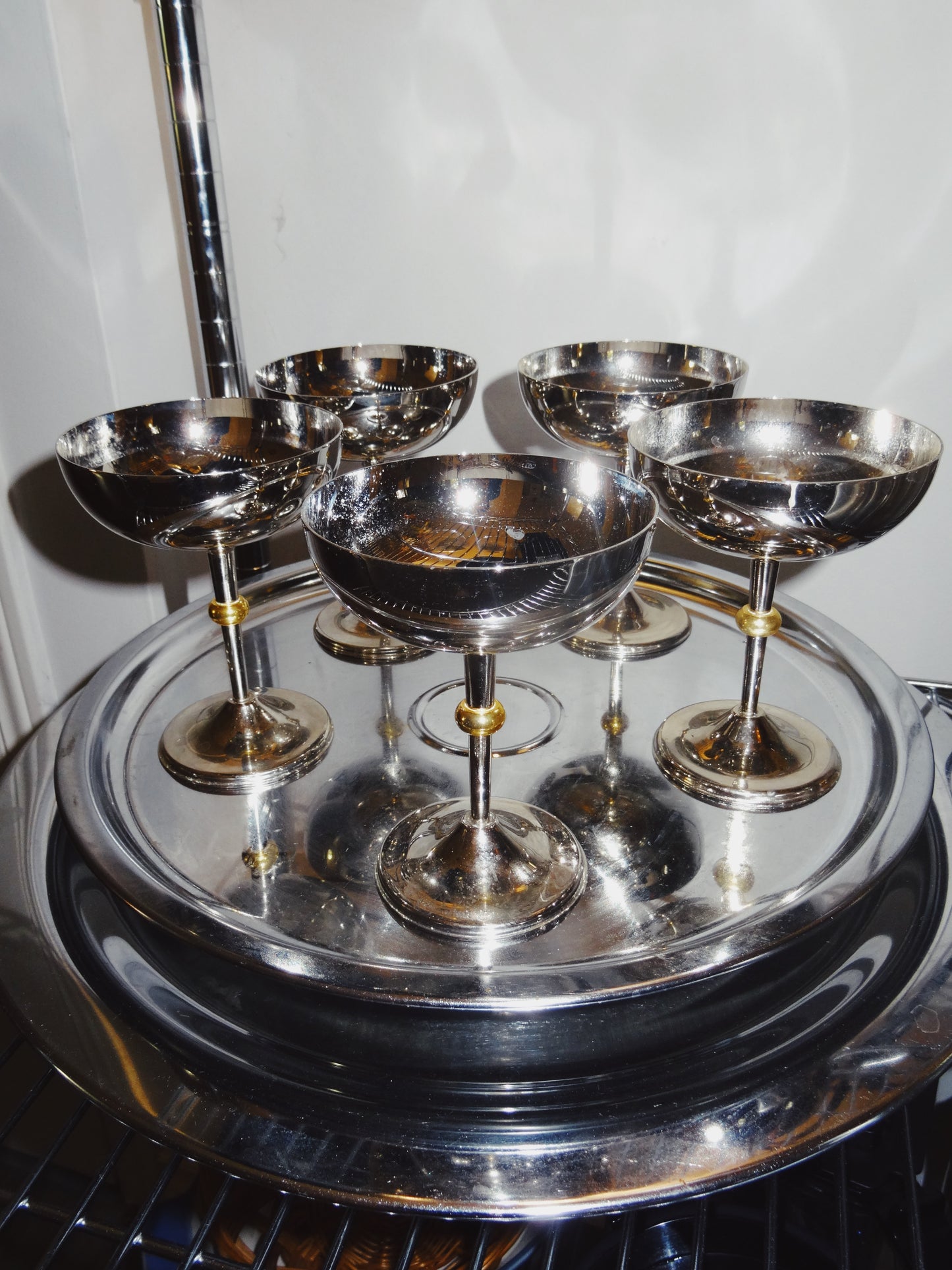 Five Stainless Steel/ Chrome Coups