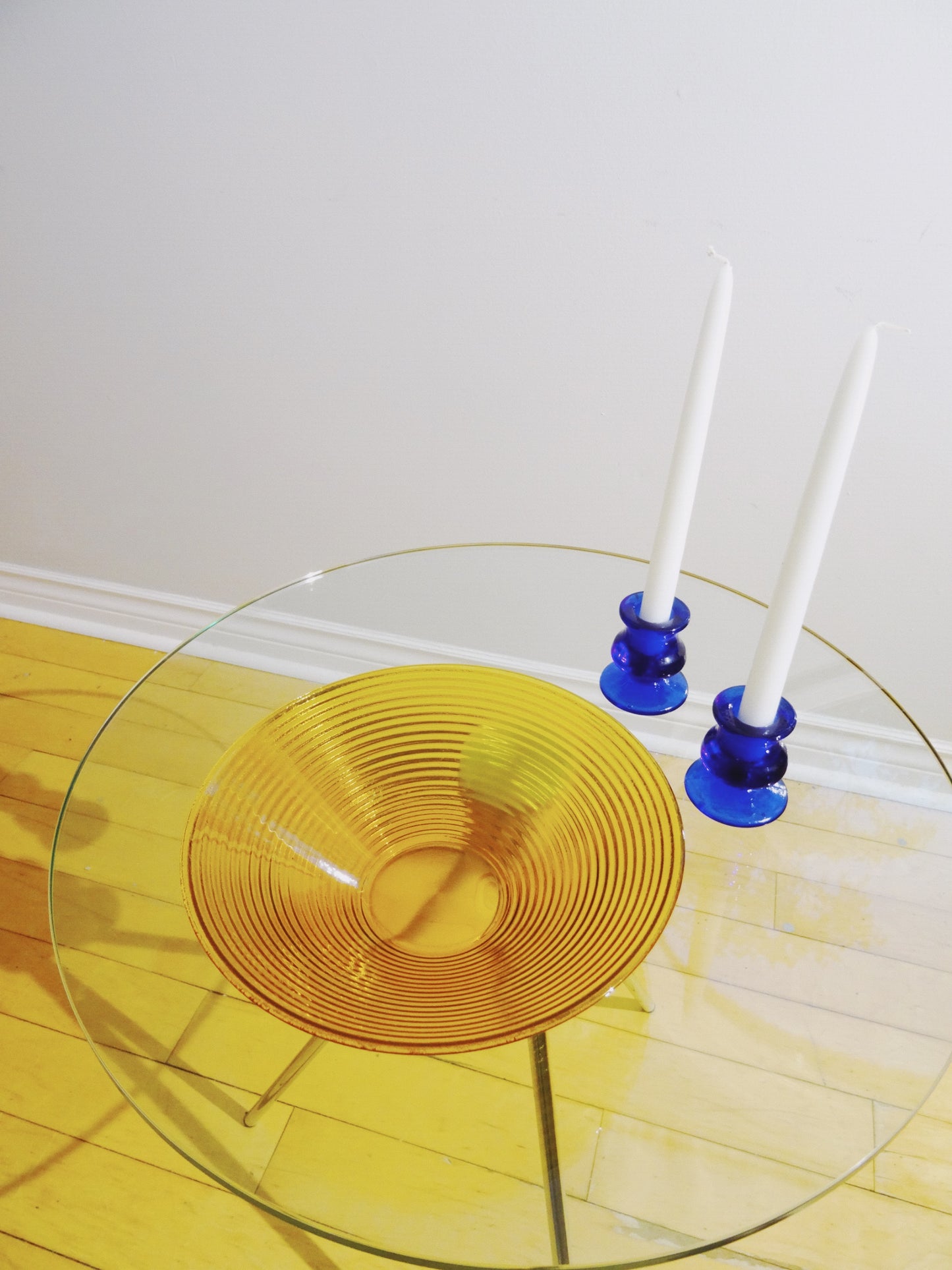 Mustard Stained Glass Bowl