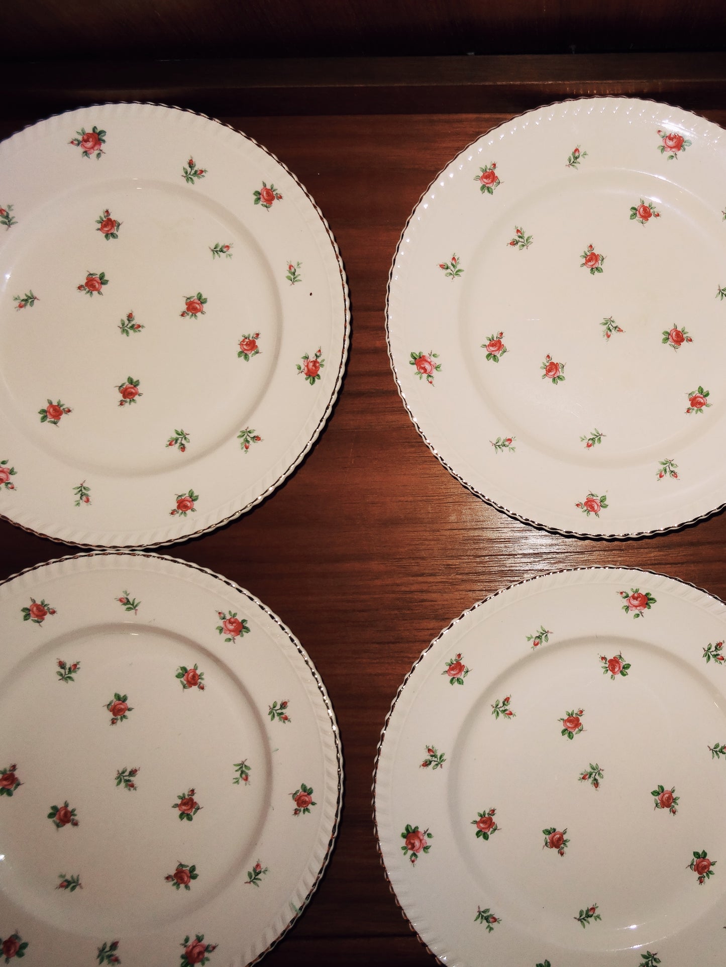 Vintage English Johnson Bros Plate Set of Four