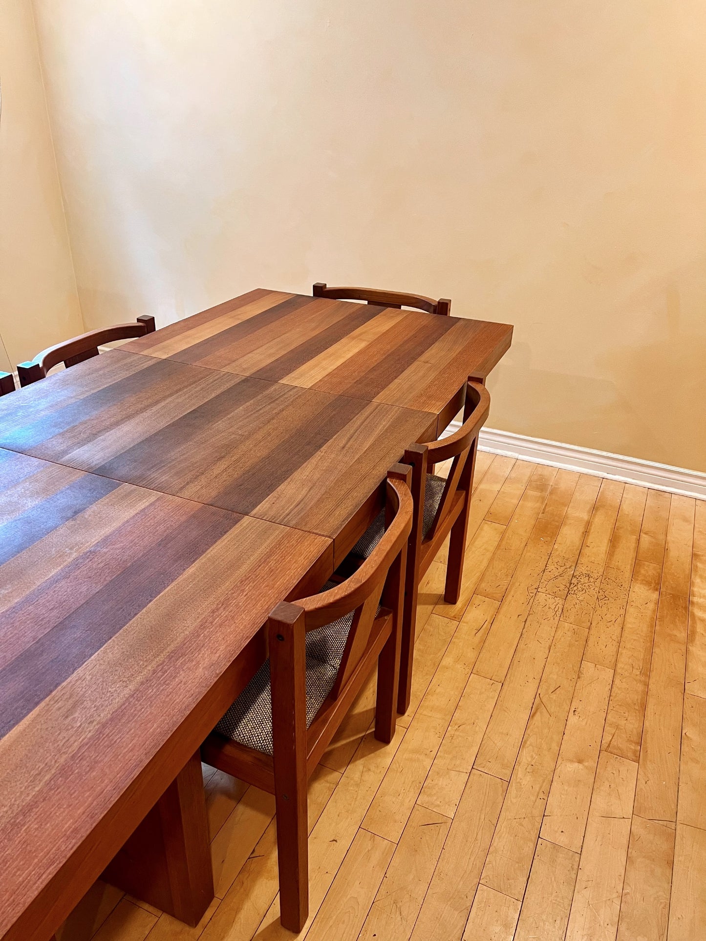 Danish Teak Dining Set  Includes Dyrlund Teak Table and Six Matching Chairs