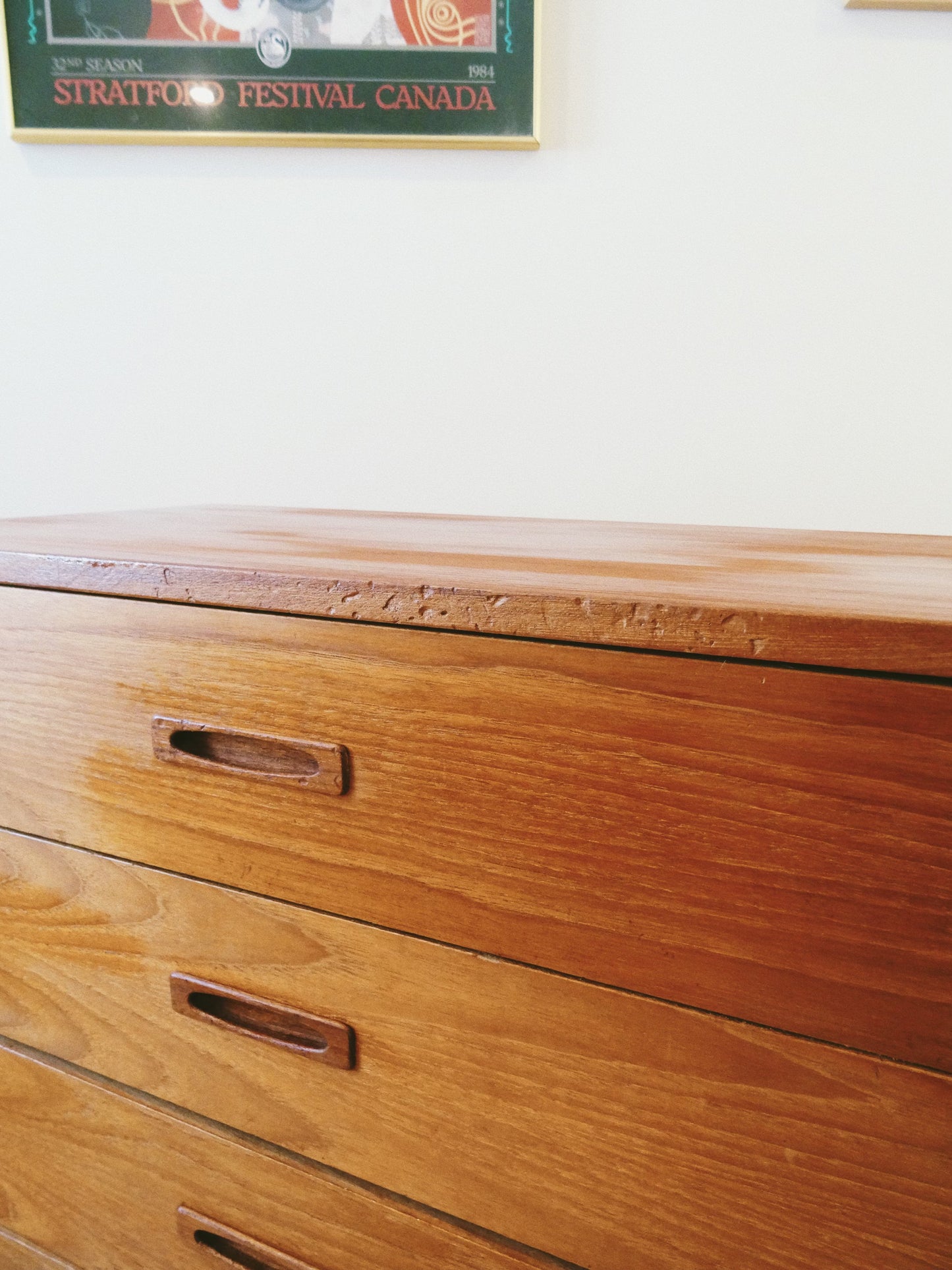 Mid Century Style 5 Drawer Highboy