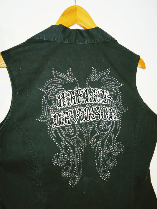 Vintage Harley Davidson Vest (size LARGE)