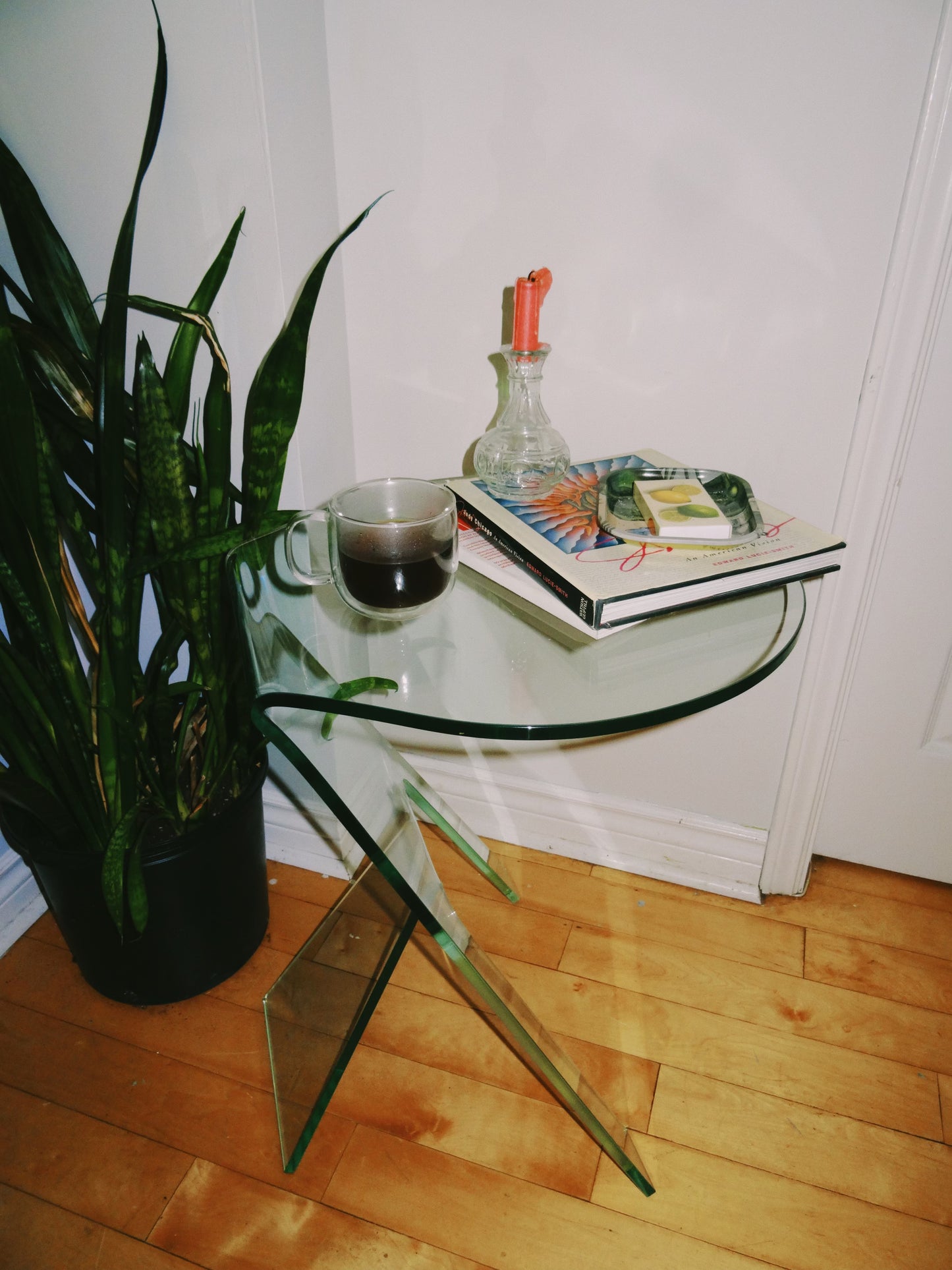 Tempered Glass Sidetable