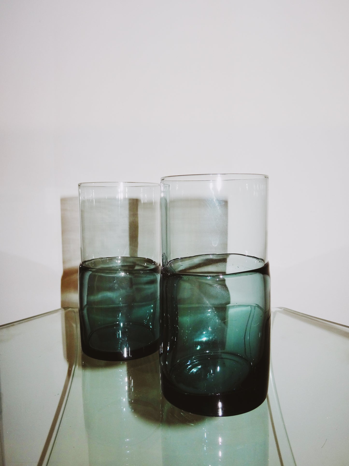 Set of Two Double Dipped Stained Glasses