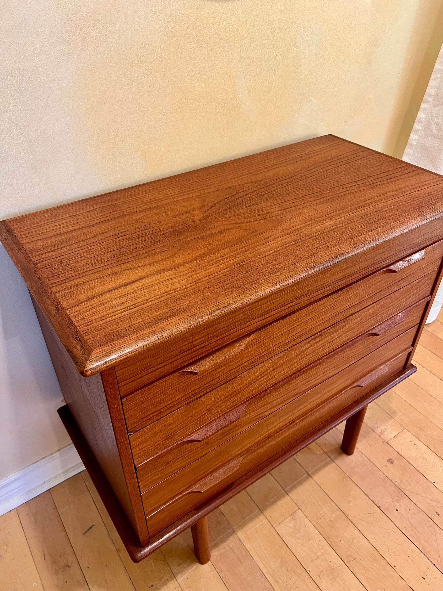 Three Drawer Scandinavian Teak Dresser