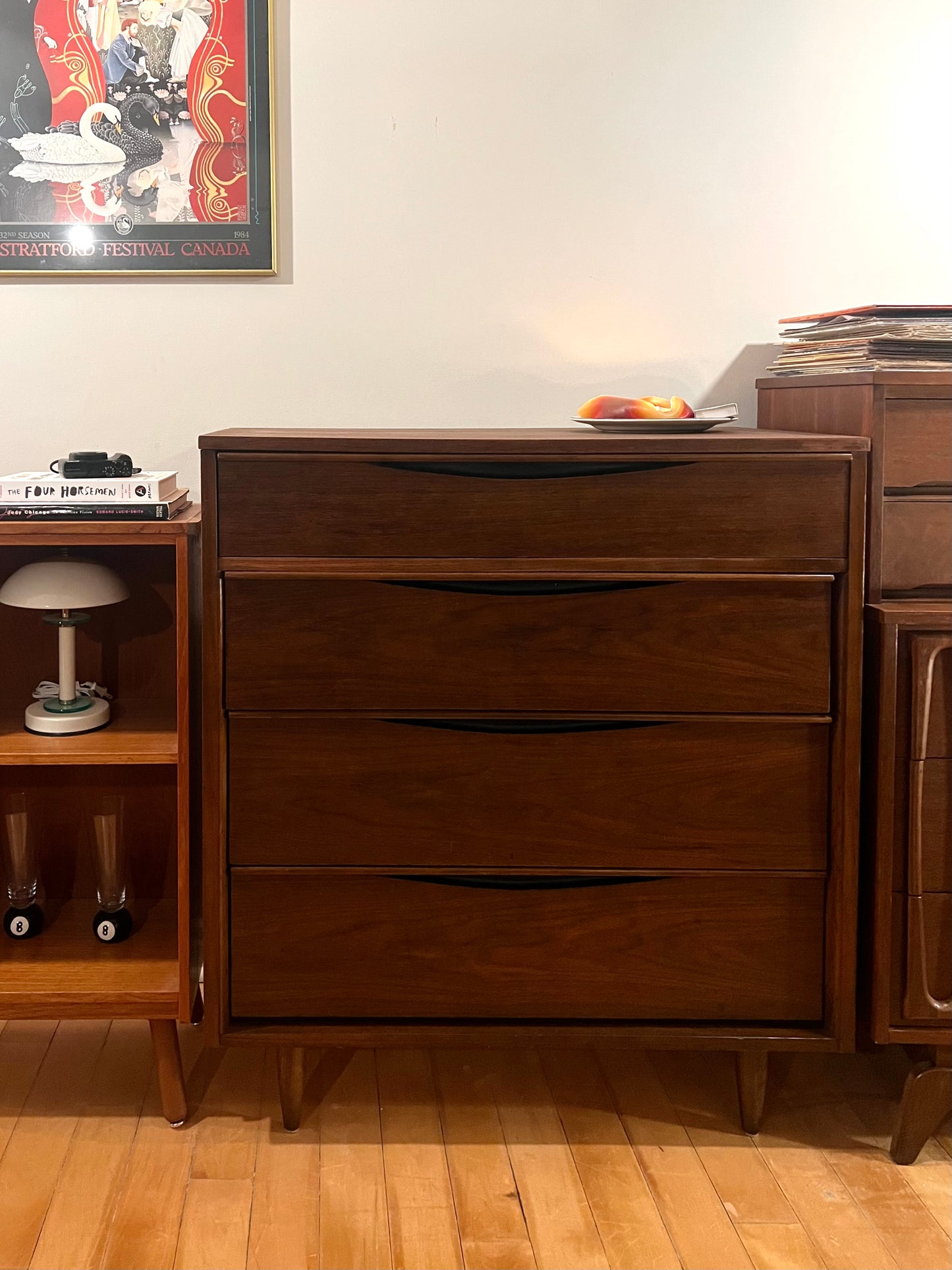 Walnut Mid Century Dresser
