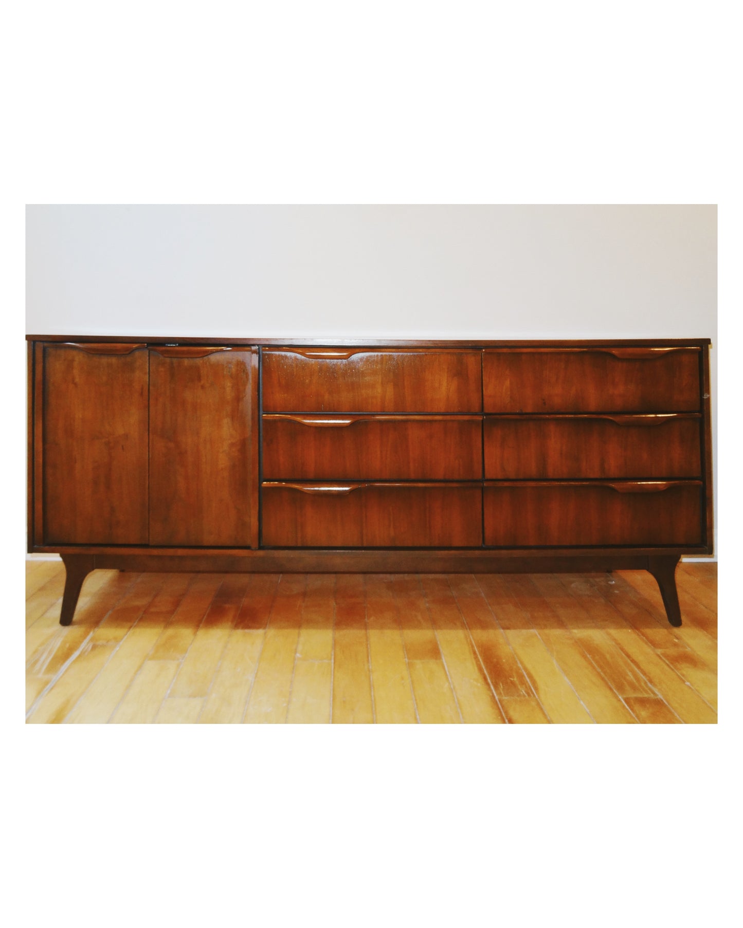 Mid Century Walnut Sideboard/ Cabinet