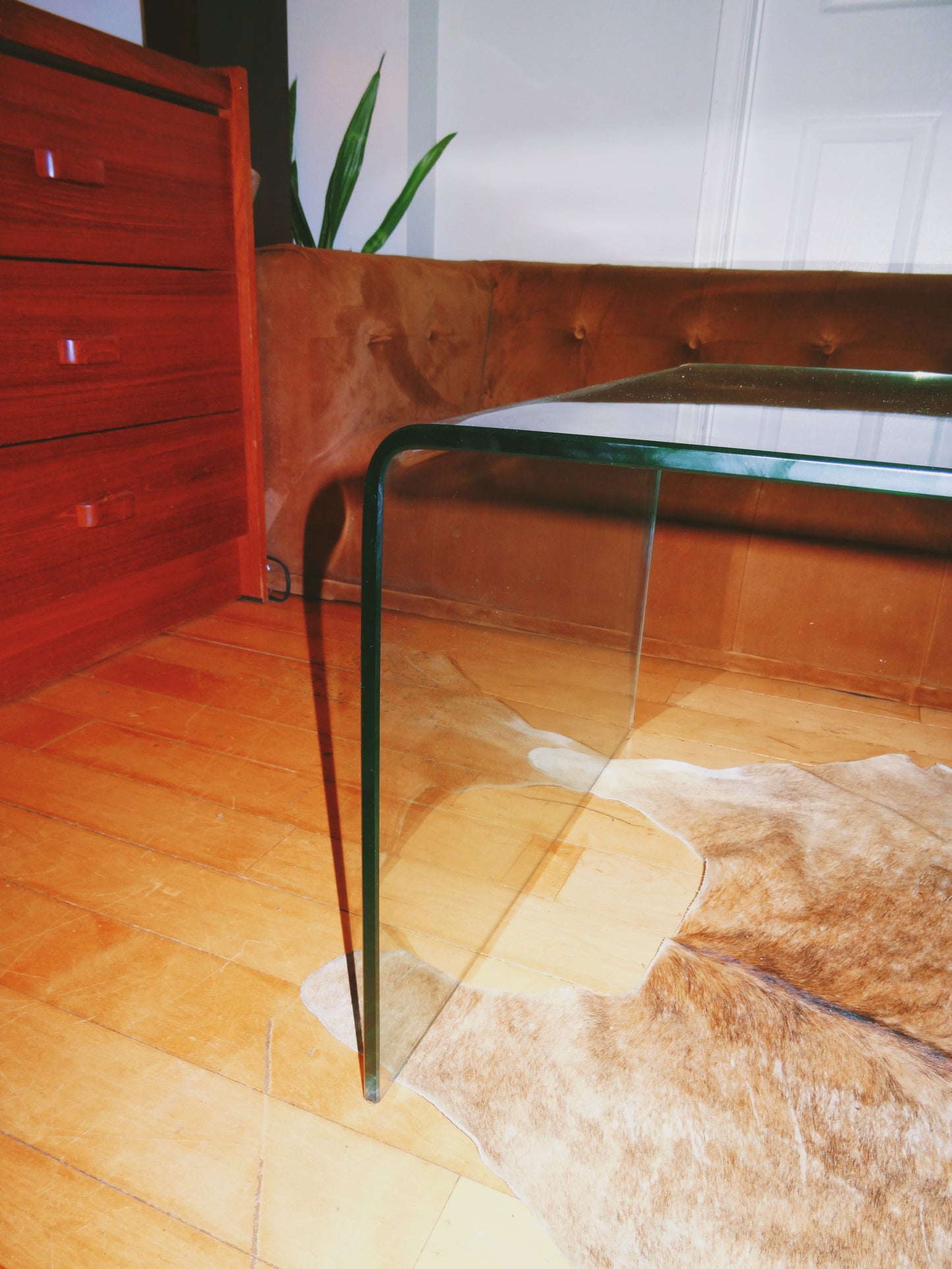 Long Tempered Glass Coffee Table 2