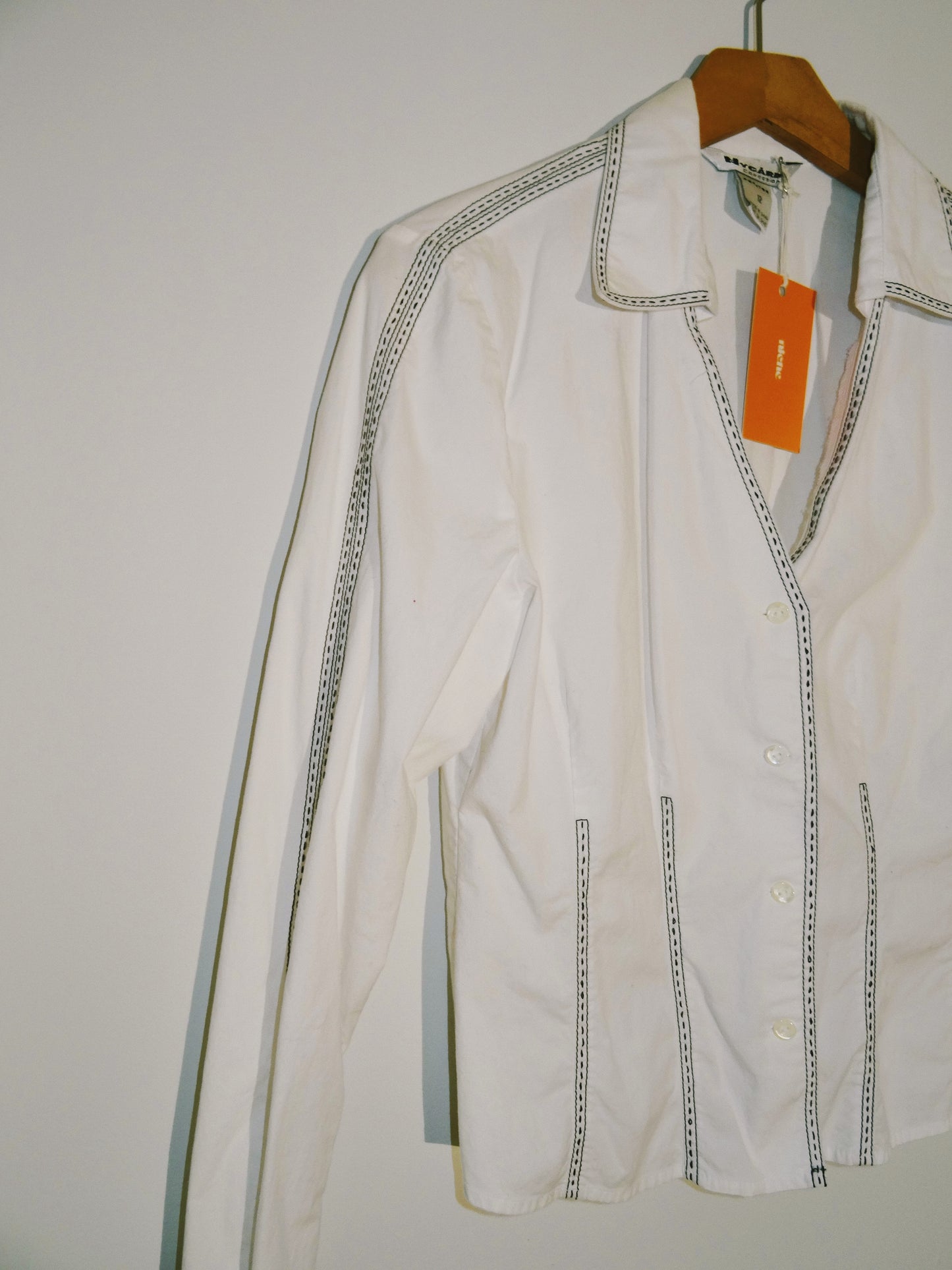 Lined White Blouse (size small)