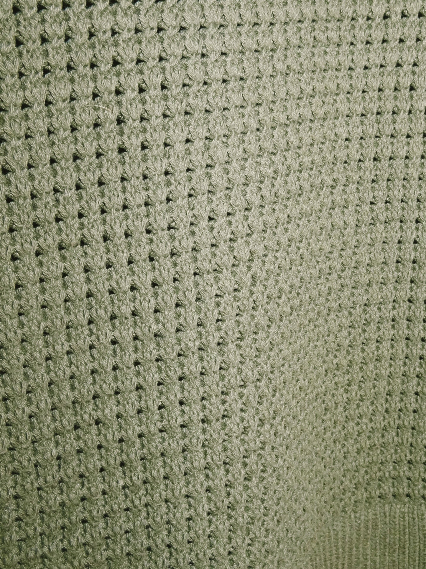 Army Green Mesh Sweater Vest (size small)