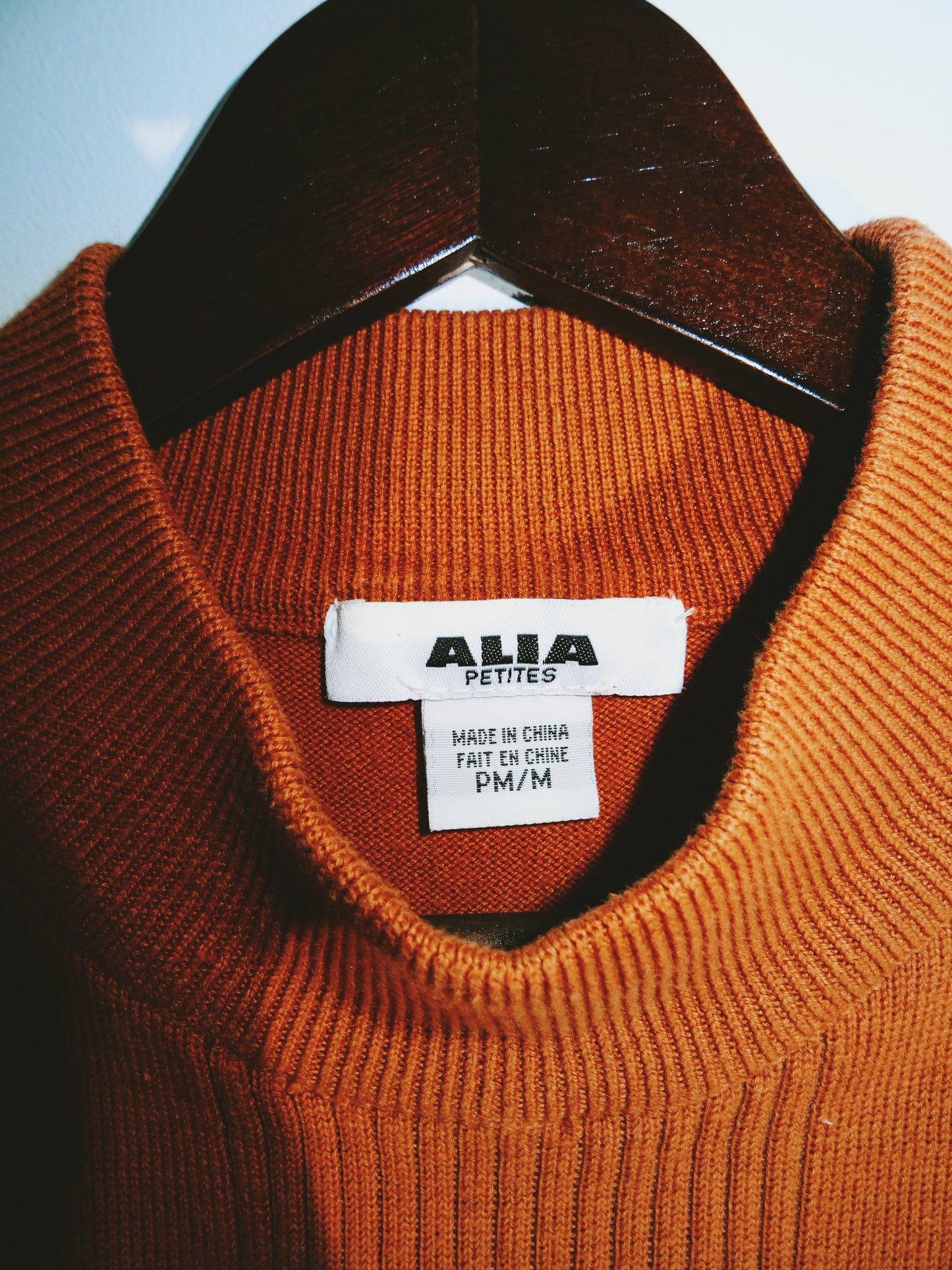 Orange Mock Neck Vest (Size Med)