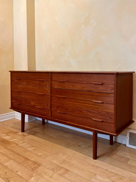 Six Drawer Scandinavian Teak Dresser
