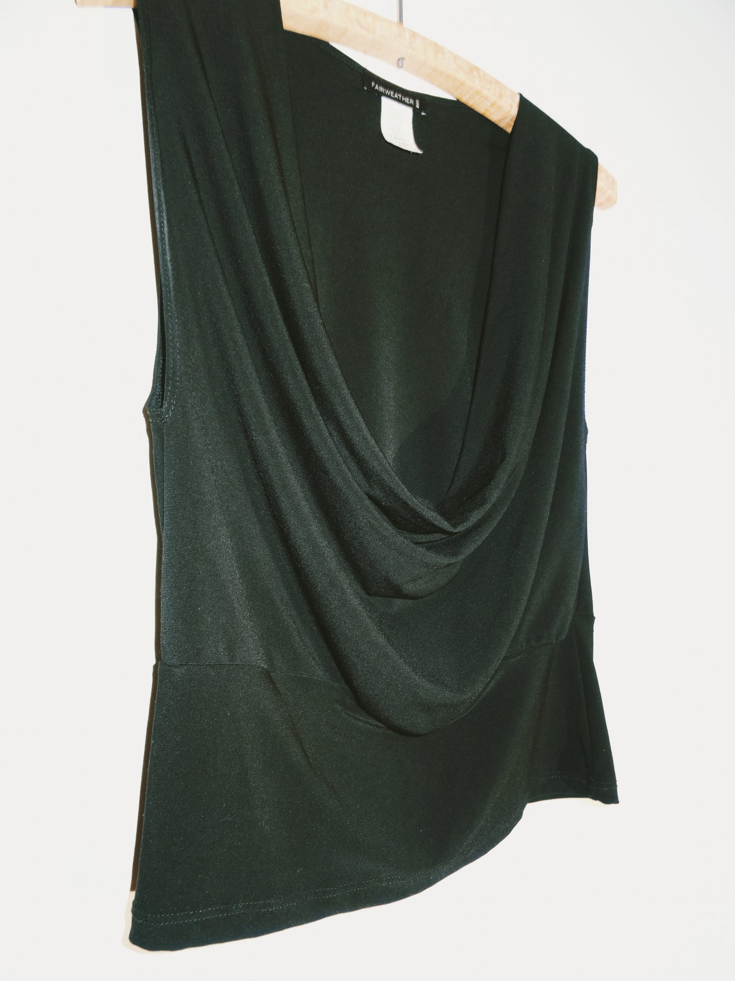 Black Plunge Top (Size Med)