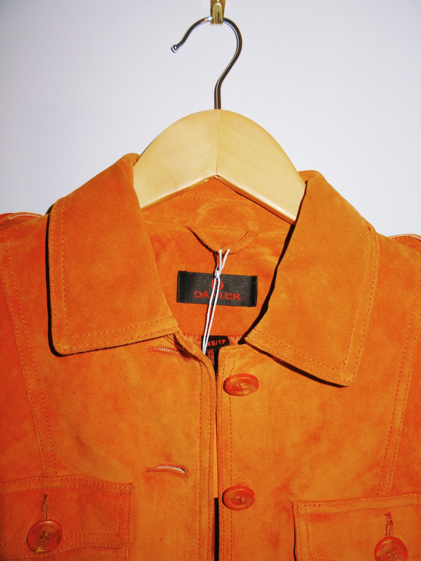 Orange Danier Button Up Jacket  (Size XS)