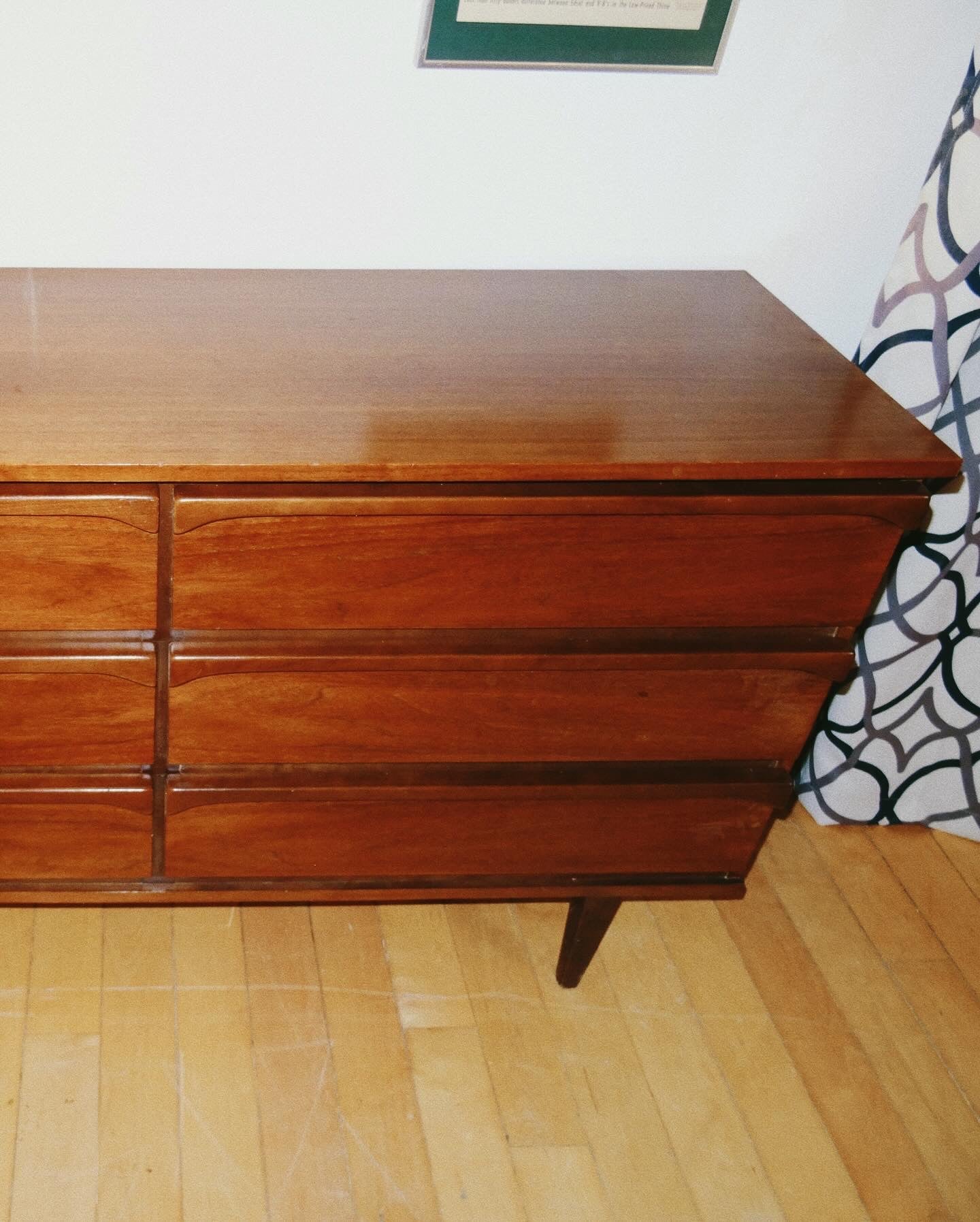 Six Drawer Walnut Dresser #2