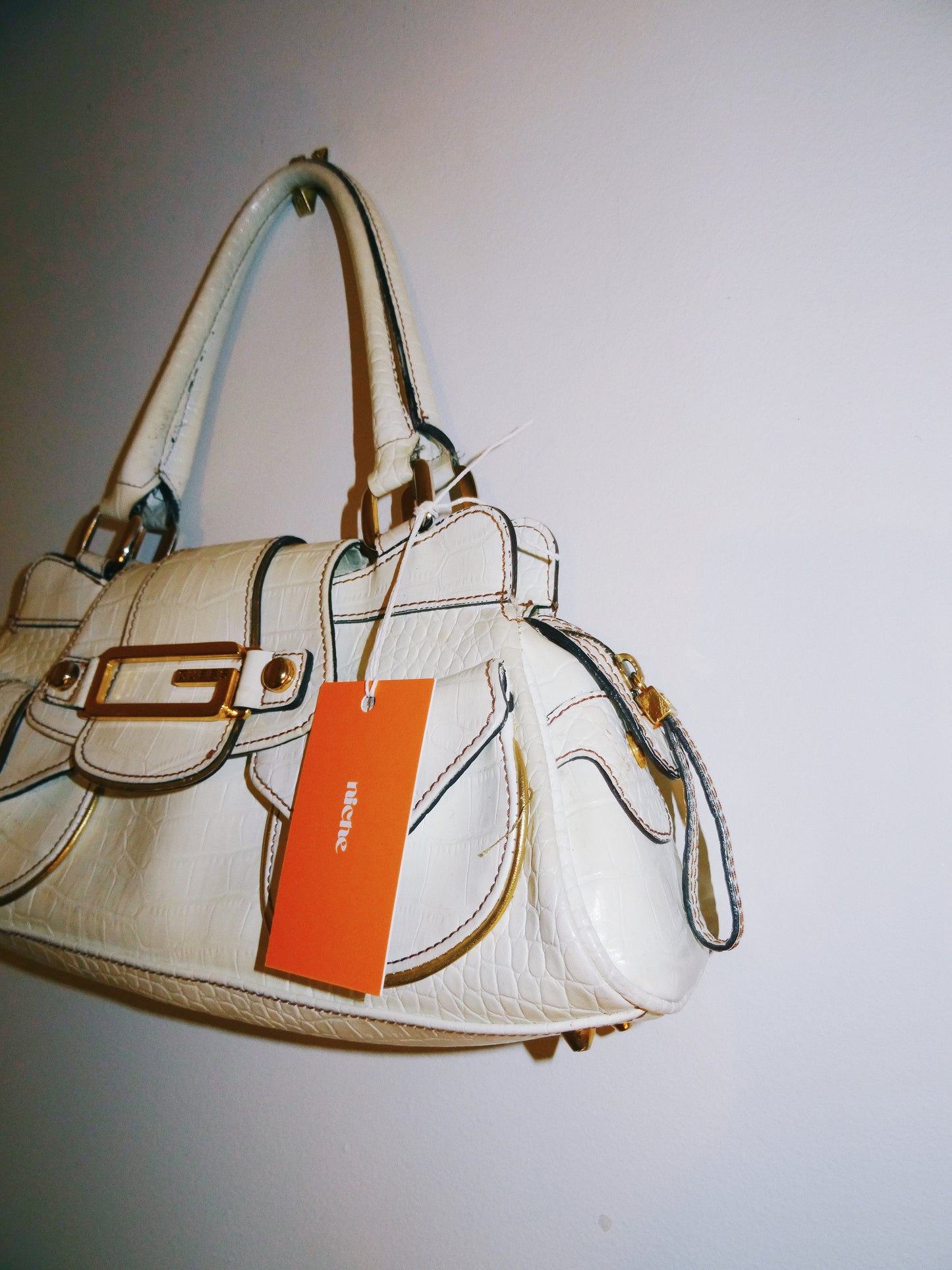 White GUESS Shoulder Bag