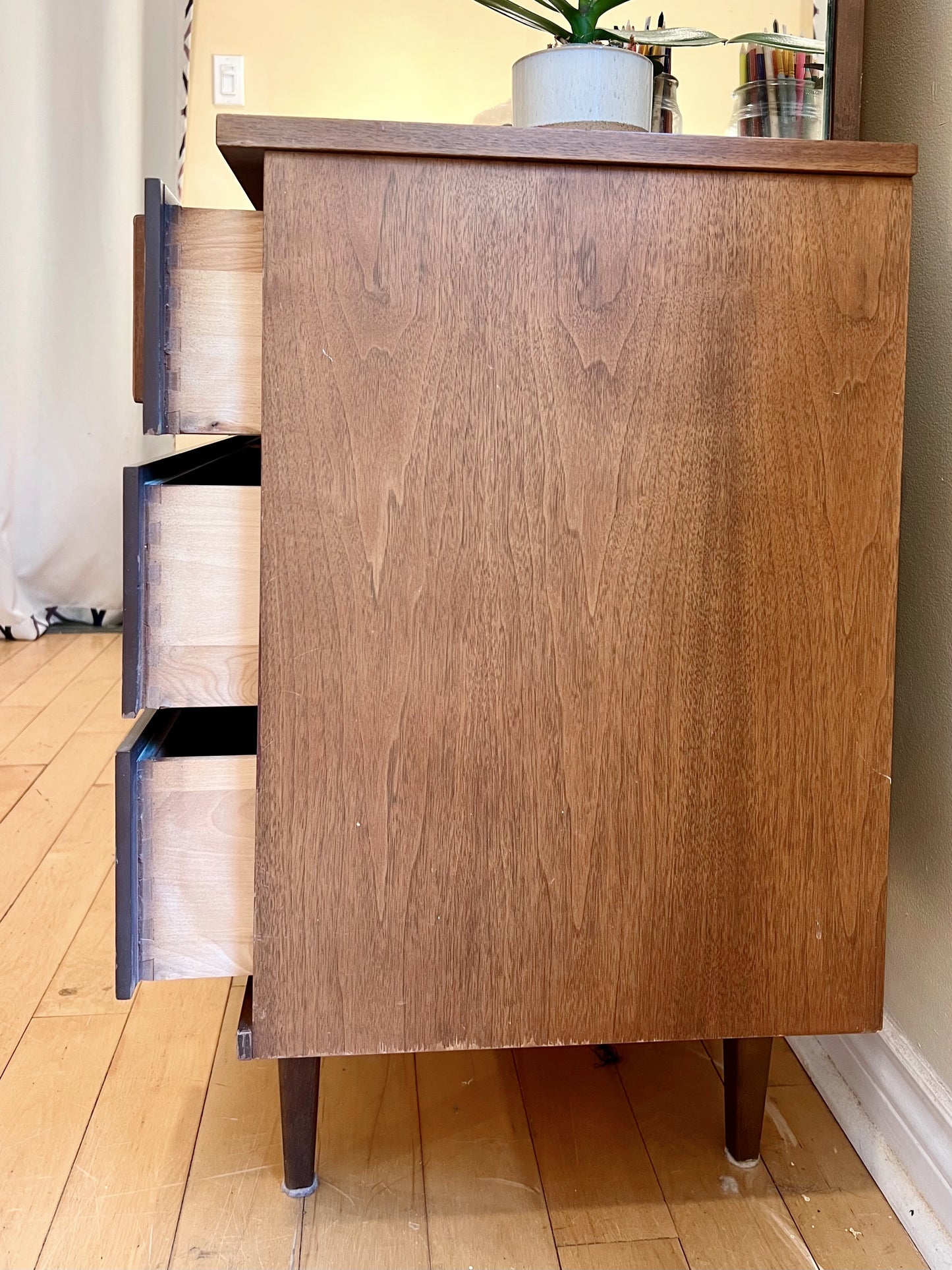 Walnut Bedroom Set (Three Pieces)