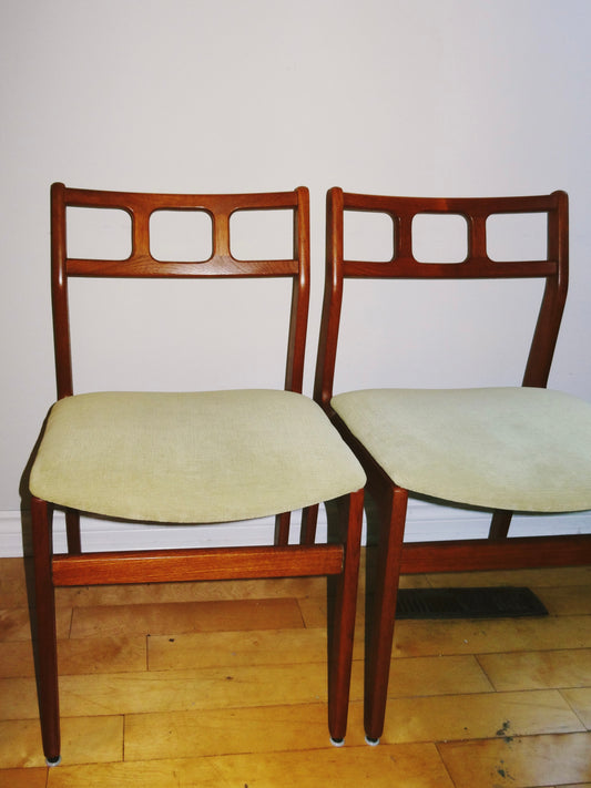 Set of Two Teak Chairs