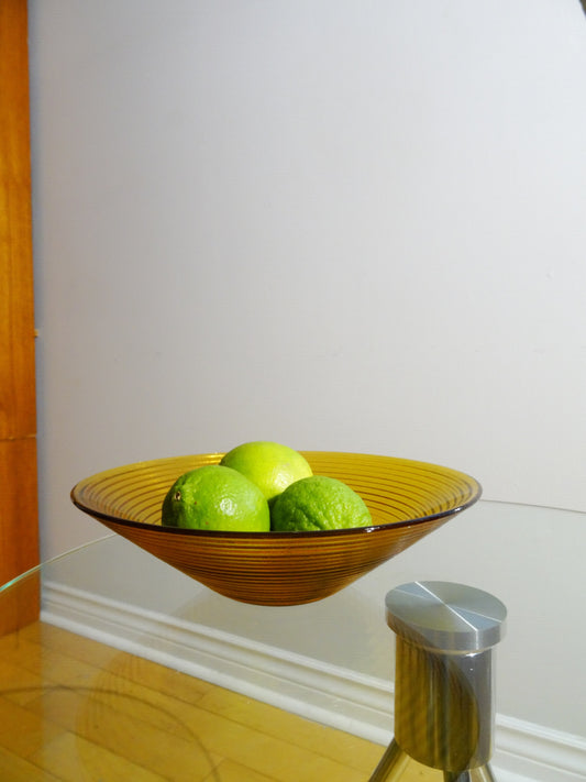 Mustard Stained Glass Bowl