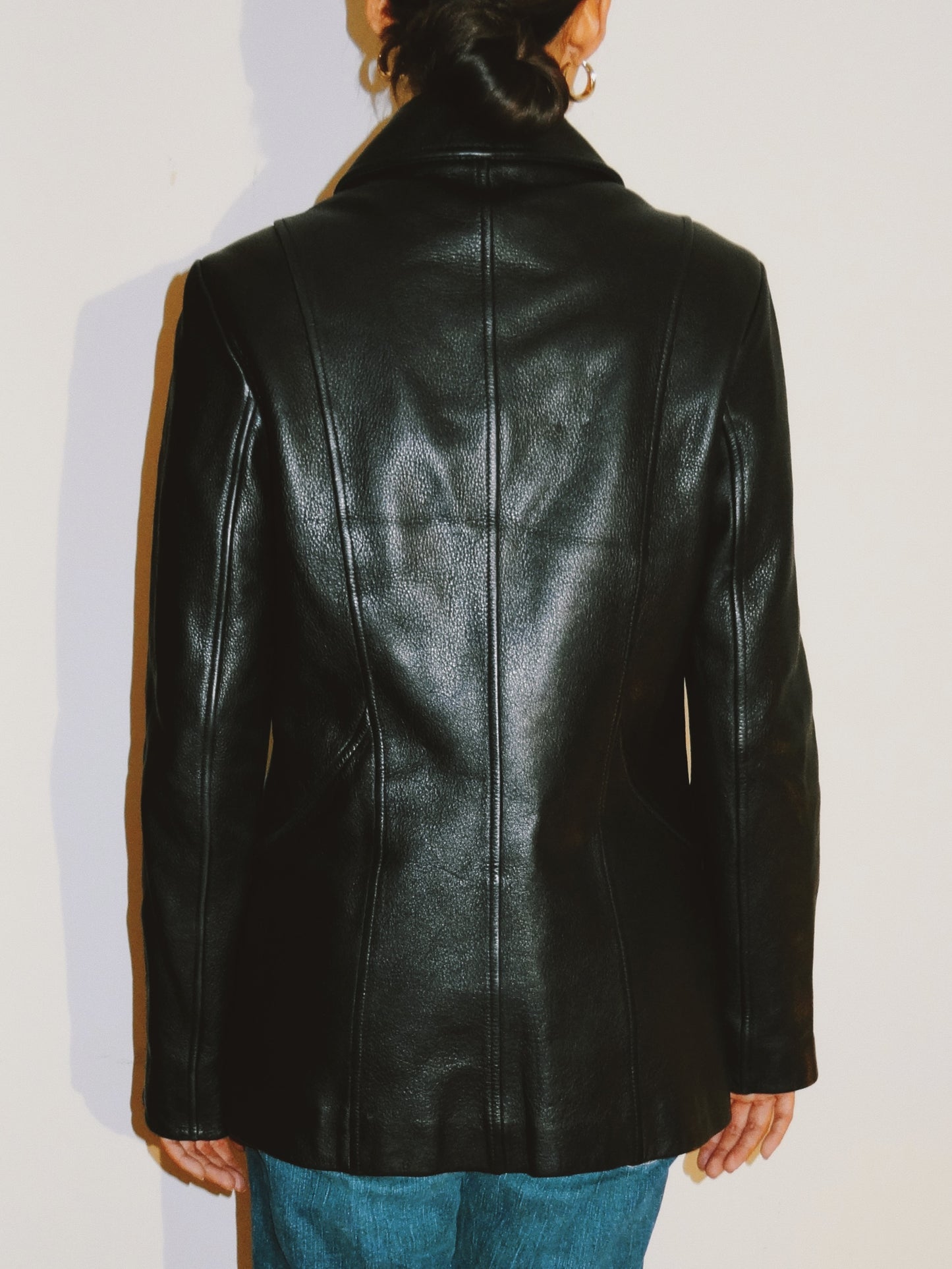 Black Danier Leather Jacket (Size 4-6)