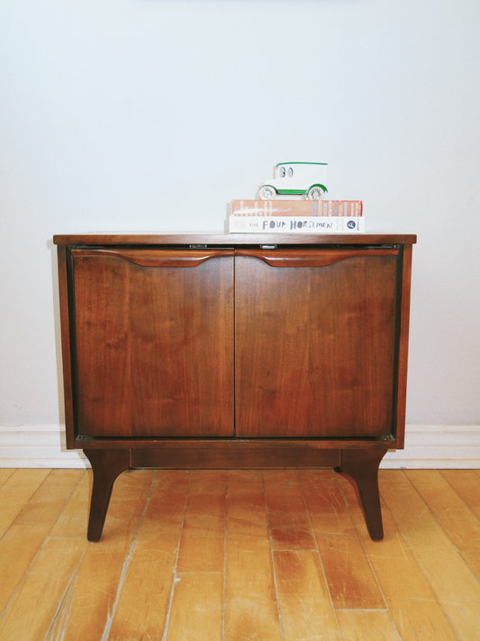 Mid Century Walnut Cabinet/ Side Table